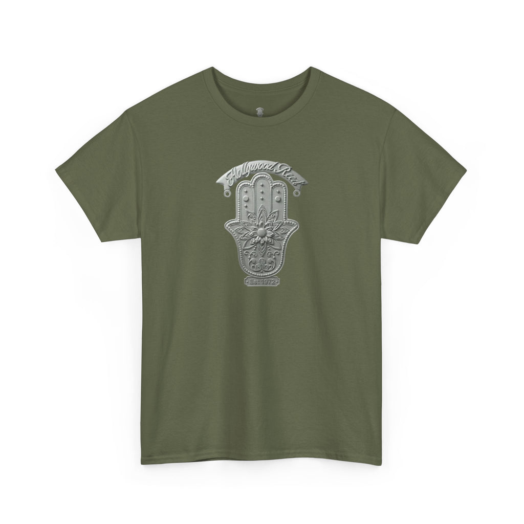 The Hollywood Reed Logo Hamsa Hand Tee — Protective Amulet Graphic T‑Shirt