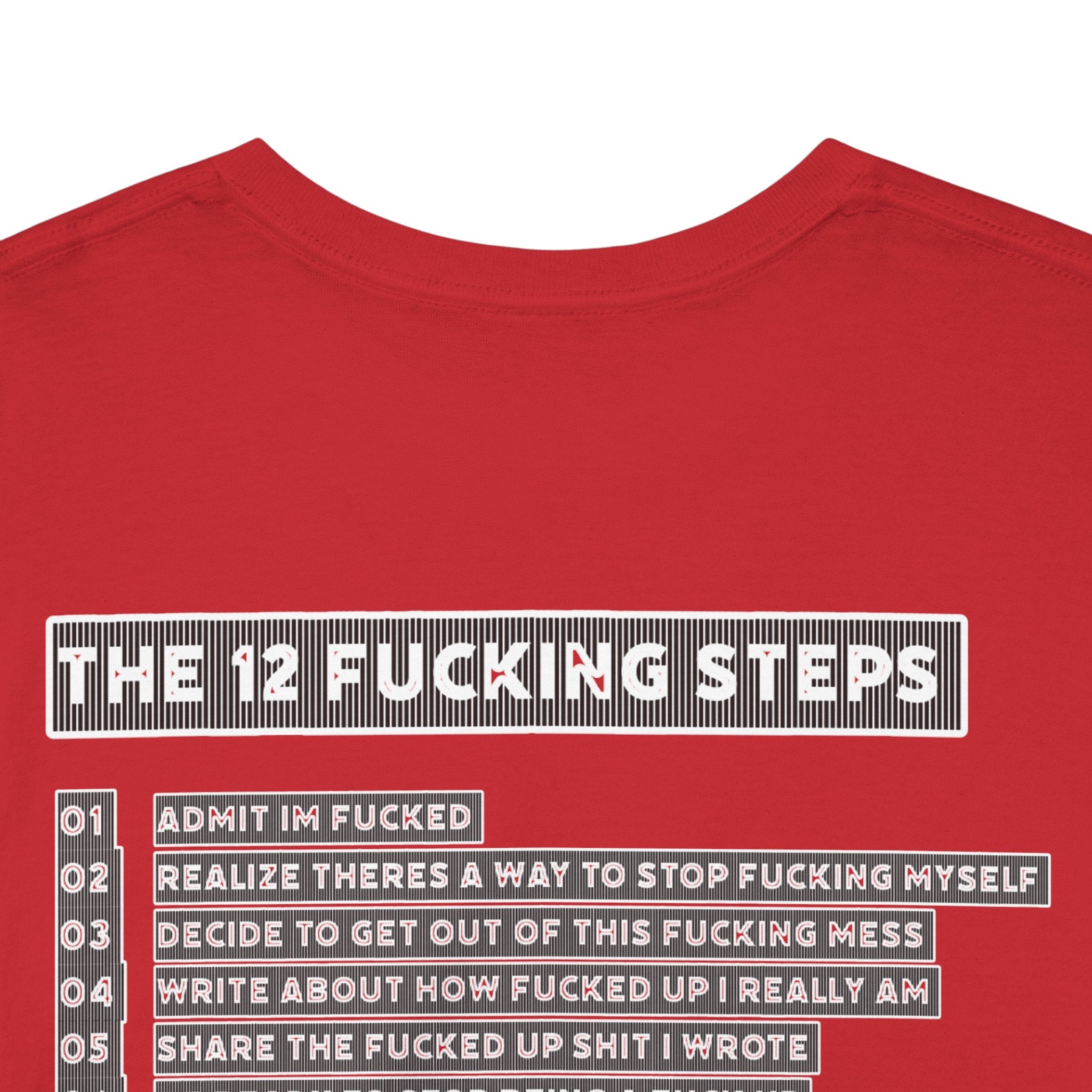 "Clean AF" 12 Steps Recovery Tee (The 12 Fucking Steps)
