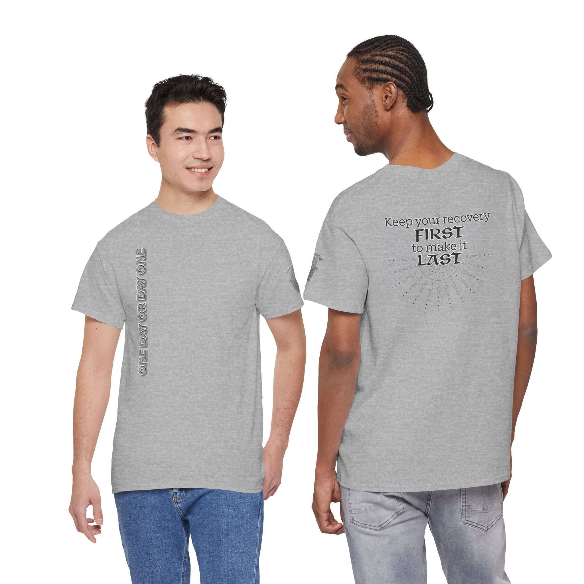 “Keep Your Recovery First to Make It Last” Motivational Shirt