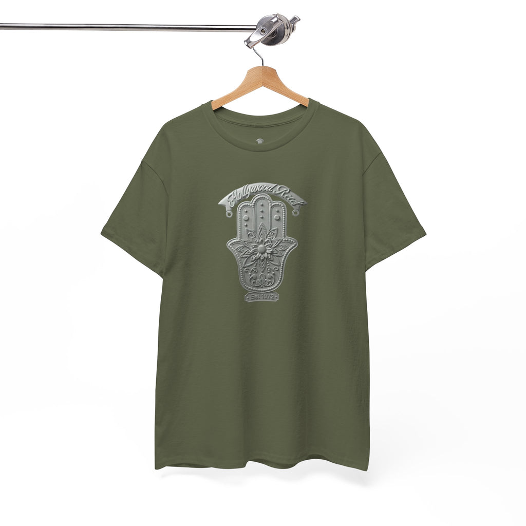 The Hollywood Reed Logo Hamsa Hand Tee — Protective Amulet Graphic T‑Shirt