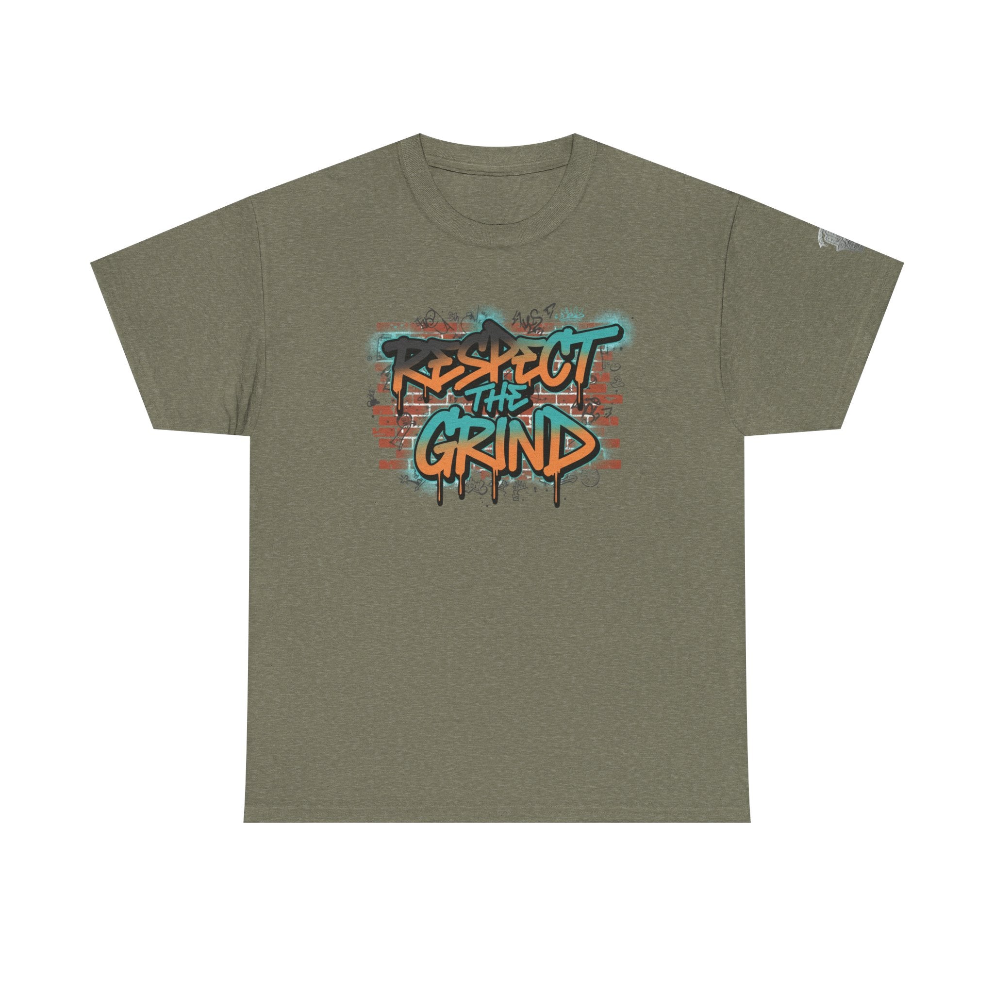 Respect the Grind Graffiti Tee — Urban Motivational Streetwear T‑Shirt