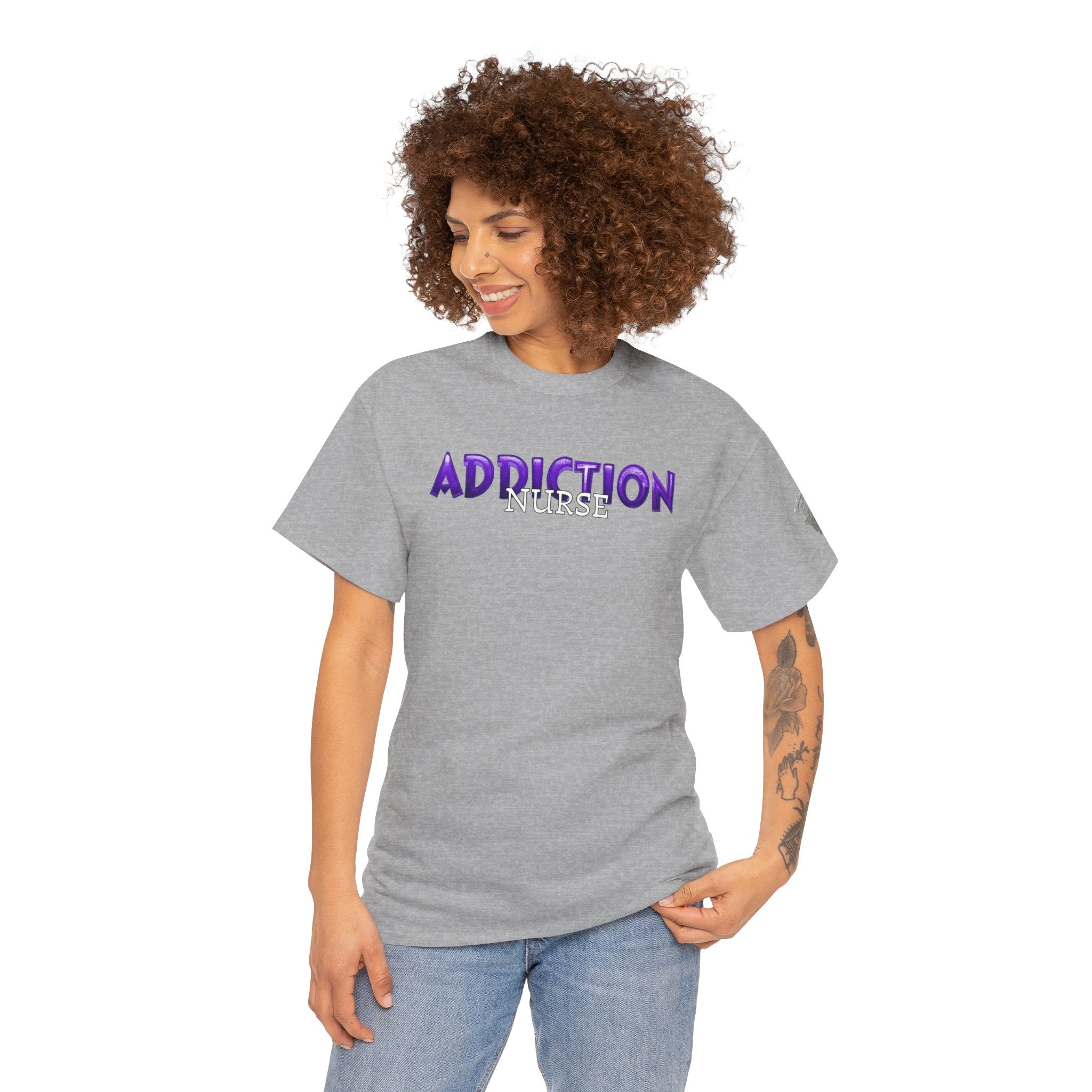 Addiction Nurse Tee  “Progress Not Perfection” Recovery Shirt