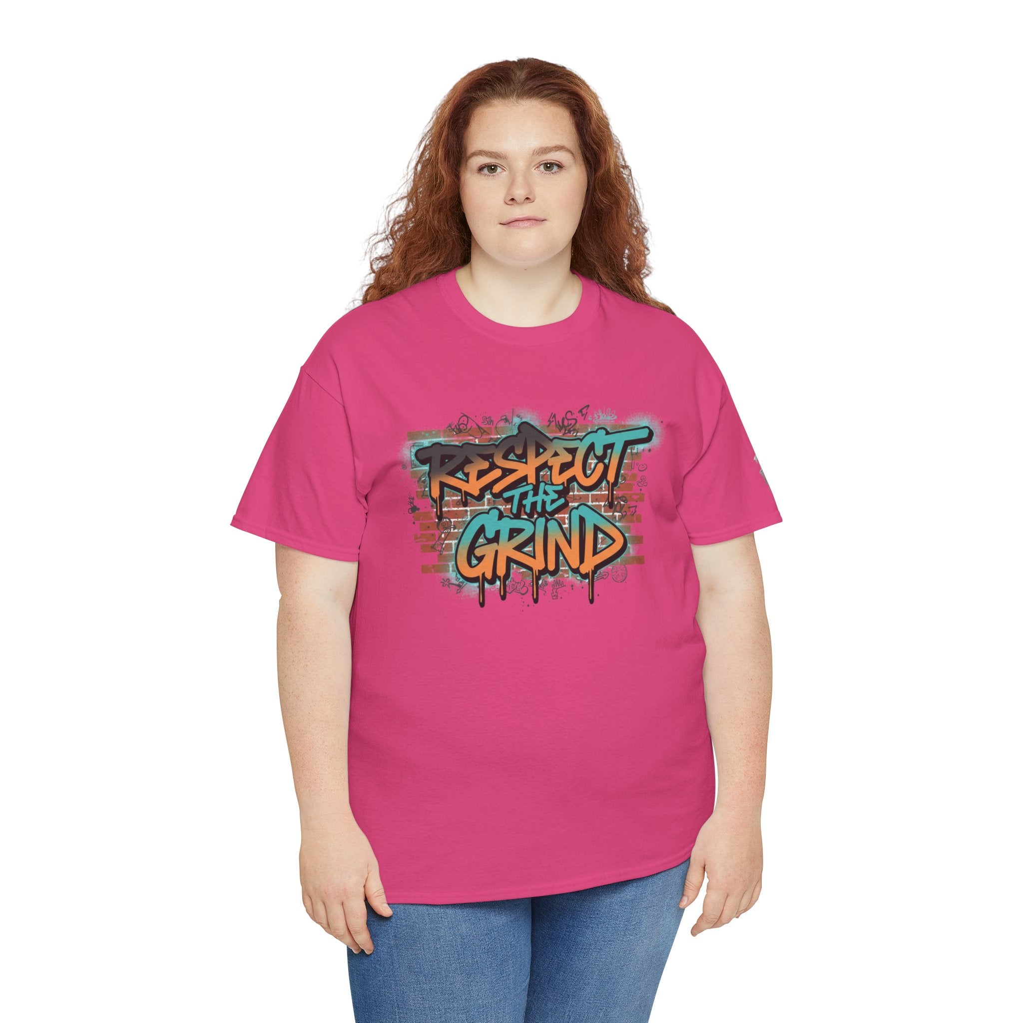 Respect the Grind Graffiti Tee — Urban Motivational Streetwear T‑Shirt