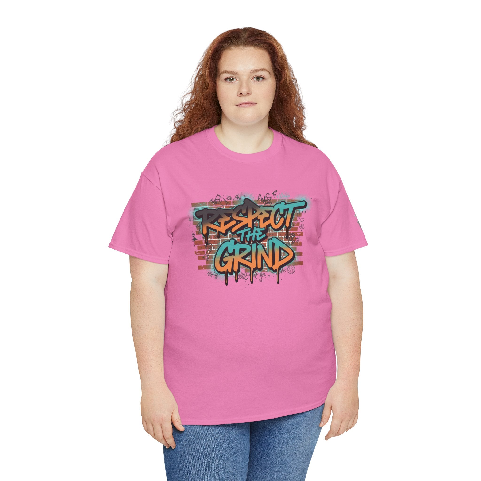 Respect the Grind Graffiti Tee — Urban Motivational Streetwear T‑Shirt