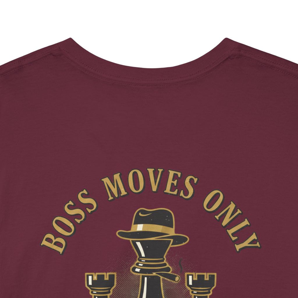 Boss Moves Only Tee — 'Boss Moves Only' Graphic Short-Sleeve T-Shirt for Players & Fans