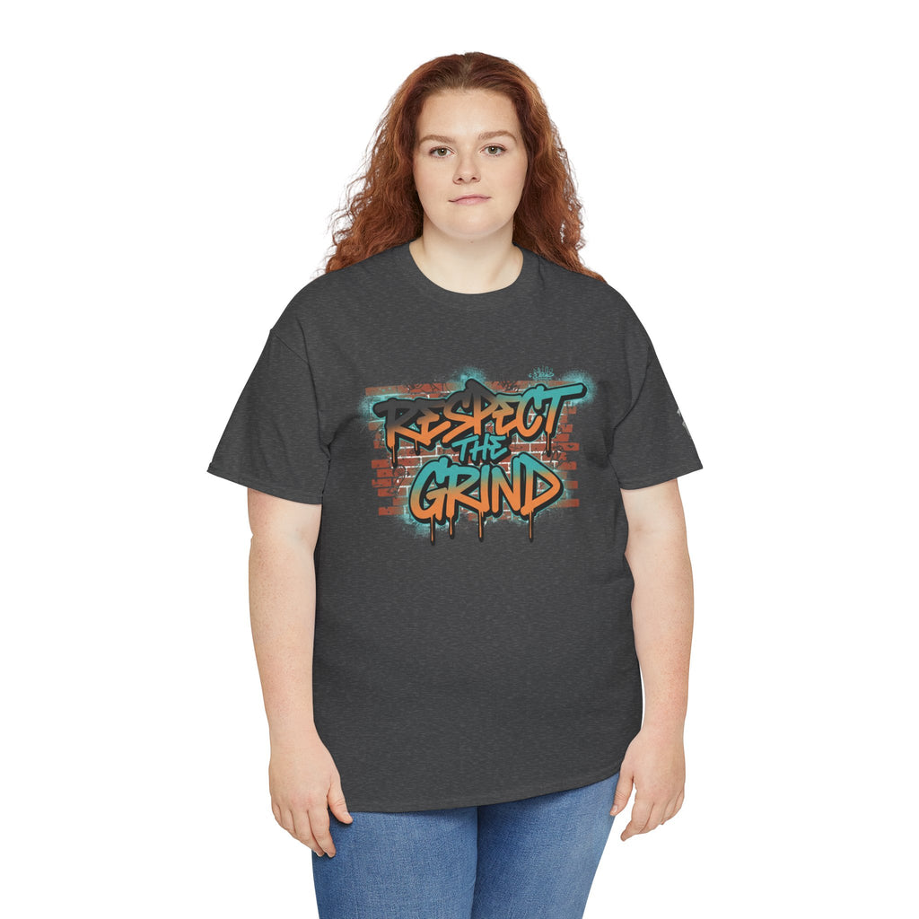 Respect the Grind Graffiti Tee — Urban Motivational Streetwear T‑Shirt