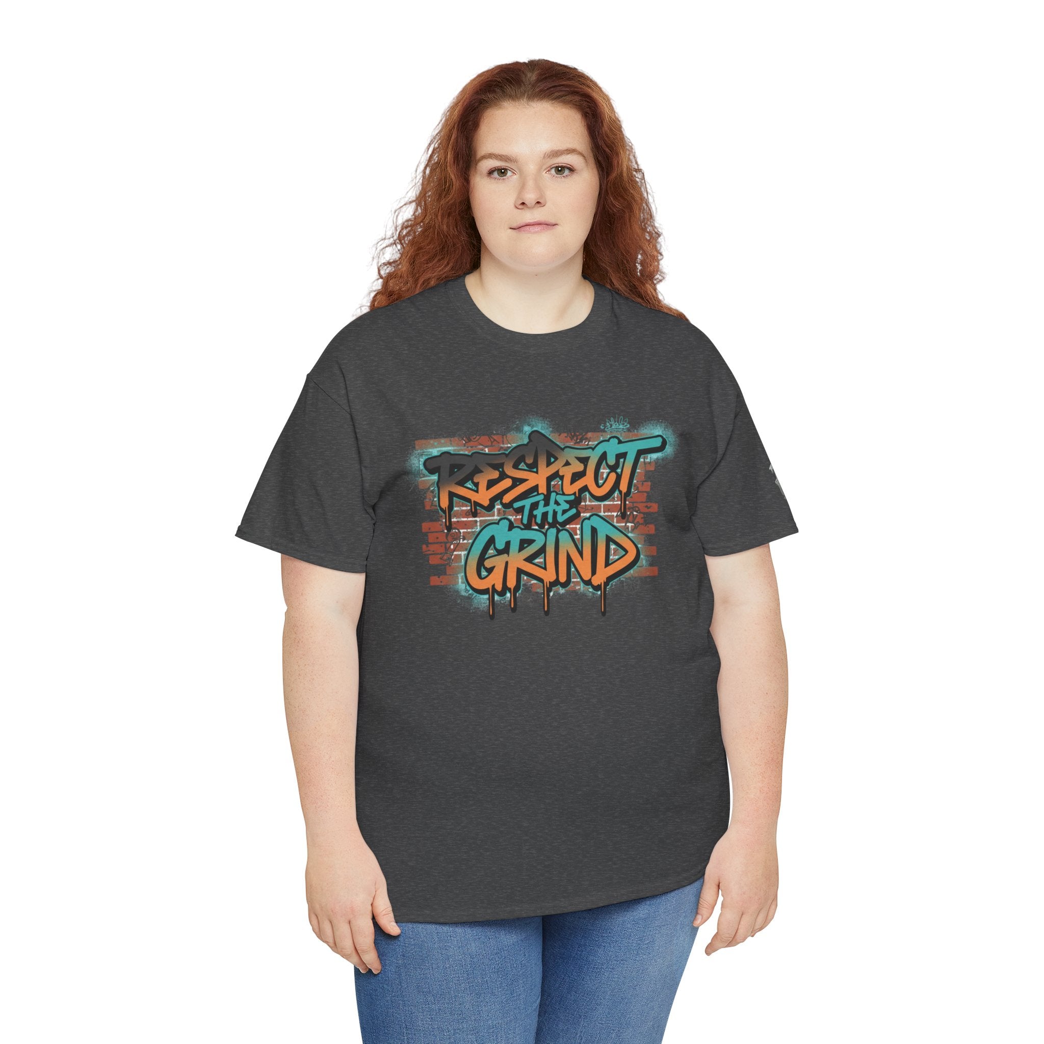 Respect the Grind Graffiti Tee — Urban Motivational Streetwear T‑Shirt
