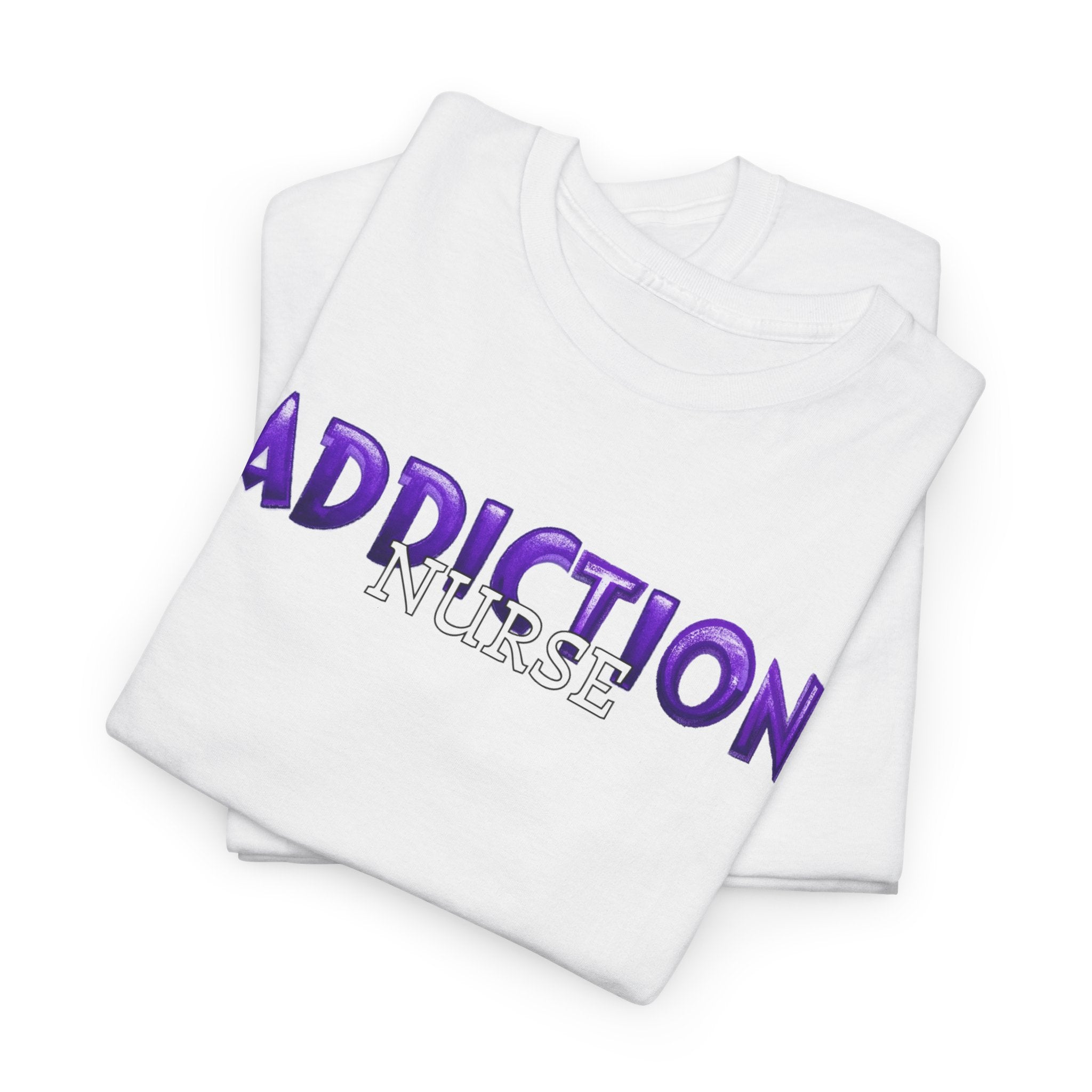 Addiction Nurse Tee  “Progress Not Perfection” Recovery Shirt