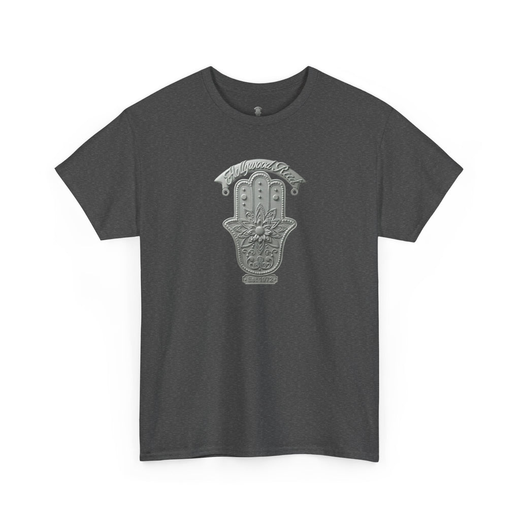The Hollywood Reed Logo Hamsa Hand Tee — Protective Amulet Graphic T‑Shirt