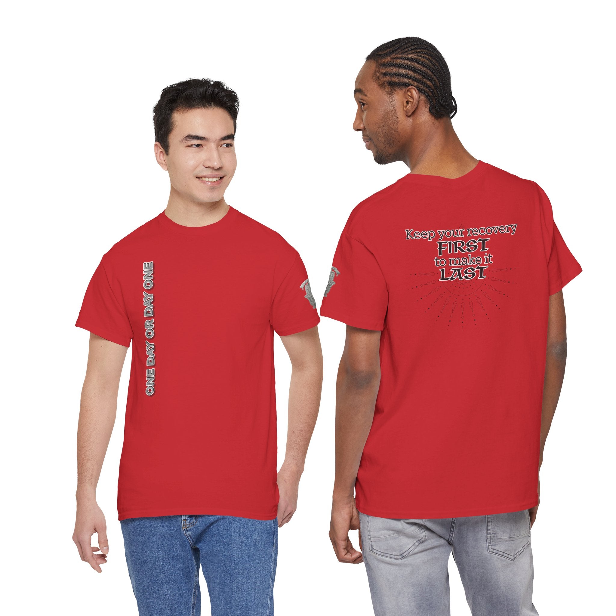“Keep Your Recovery First to Make It Last” Motivational Shirt