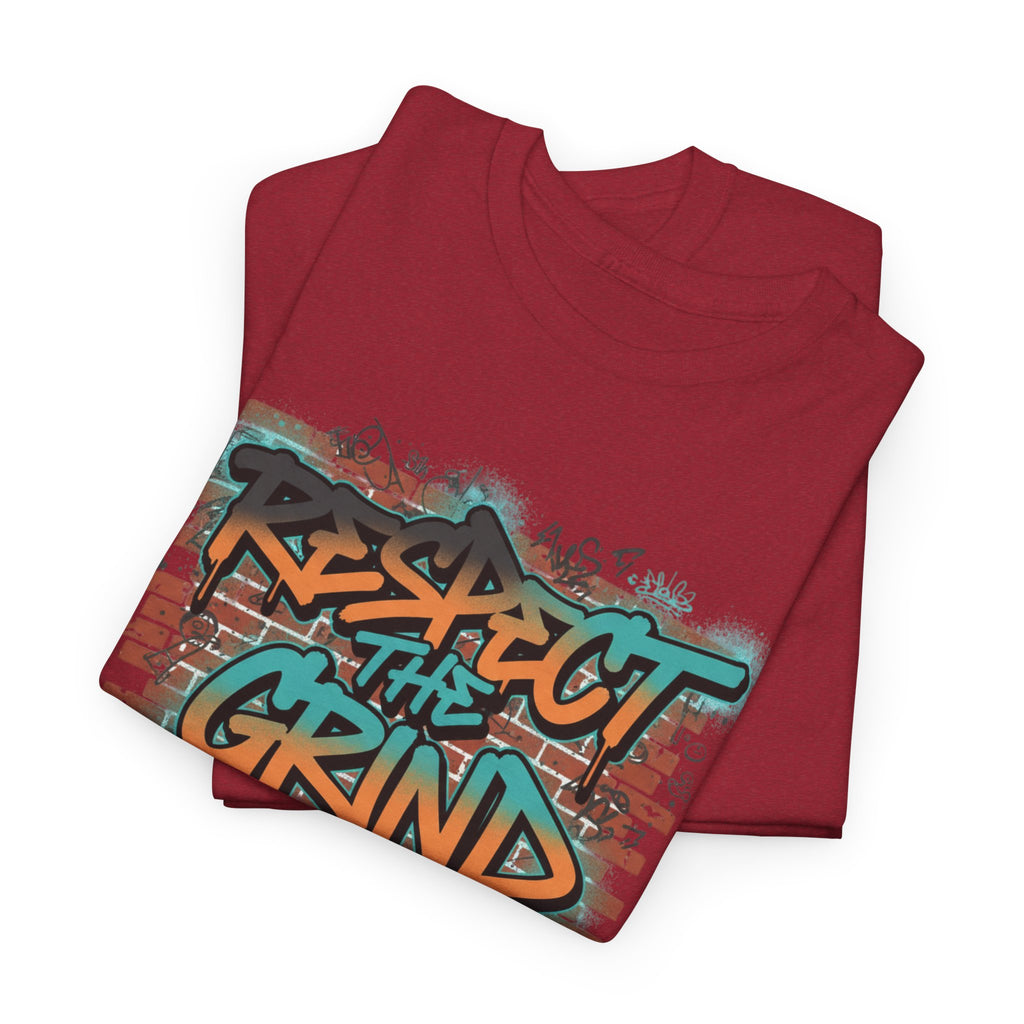 Respect the Grind Graffiti Tee — Urban Motivational Streetwear T‑Shirt