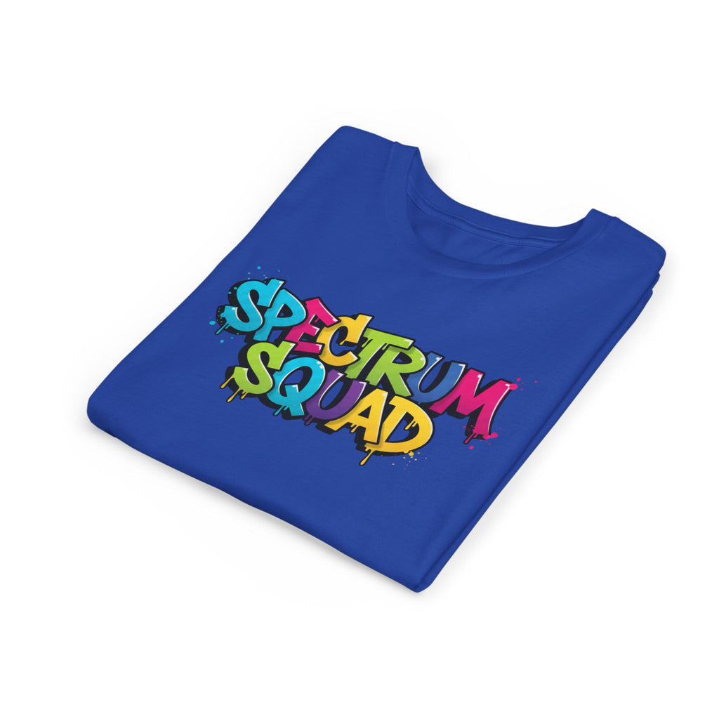 Youth Tee - "Spectrum Squad" Colorful Graffiti Kids T-Shirt
