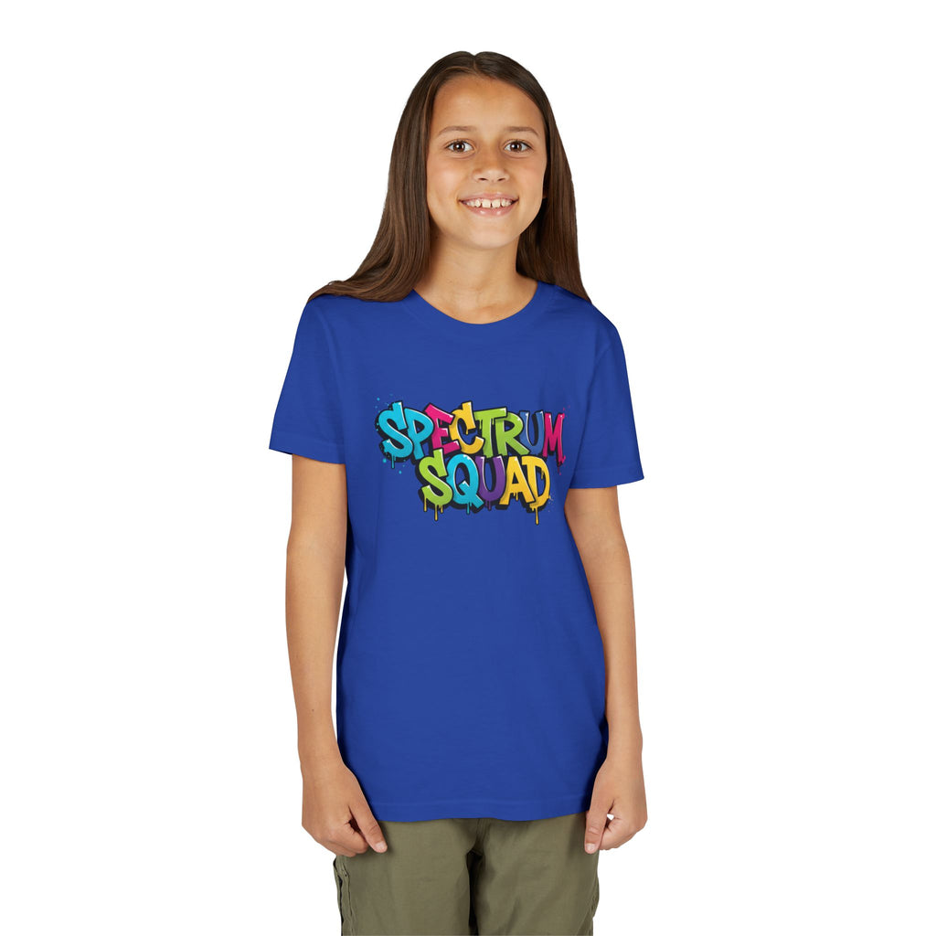 Youth Tee - "Spectrum Squad" Colorful Graffiti Kids T-Shirt