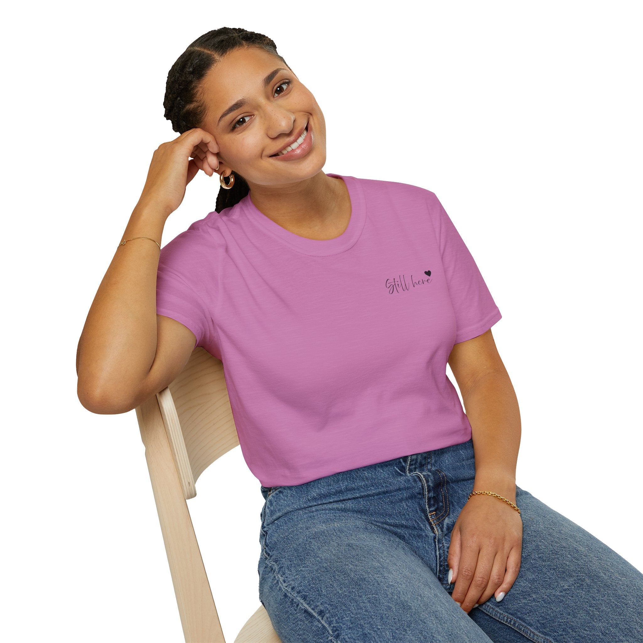 Still Here Tee - Inspiration Recovery T Shirt from Recovery Cartel