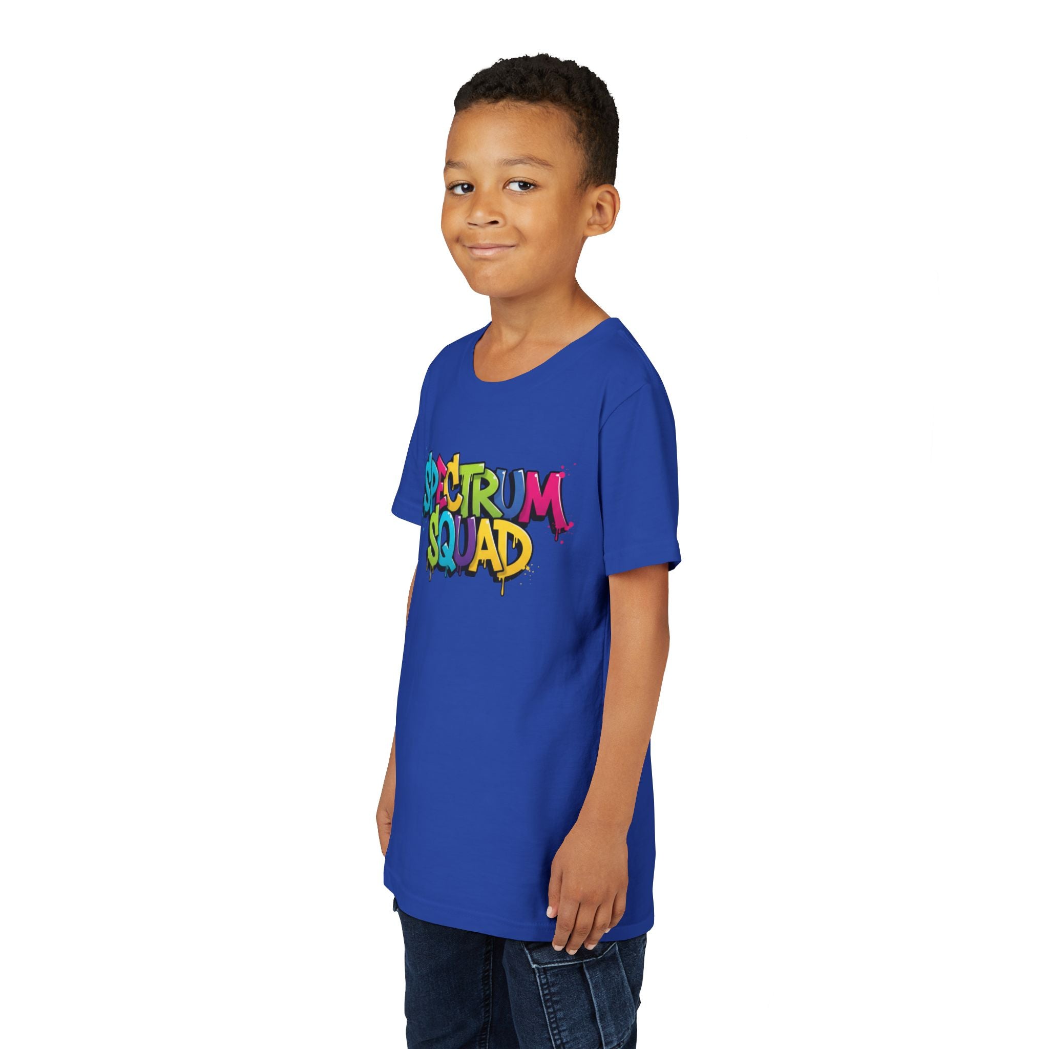 Youth Tee - "Spectrum Squad" Colorful Graffiti Kids T-Shirt