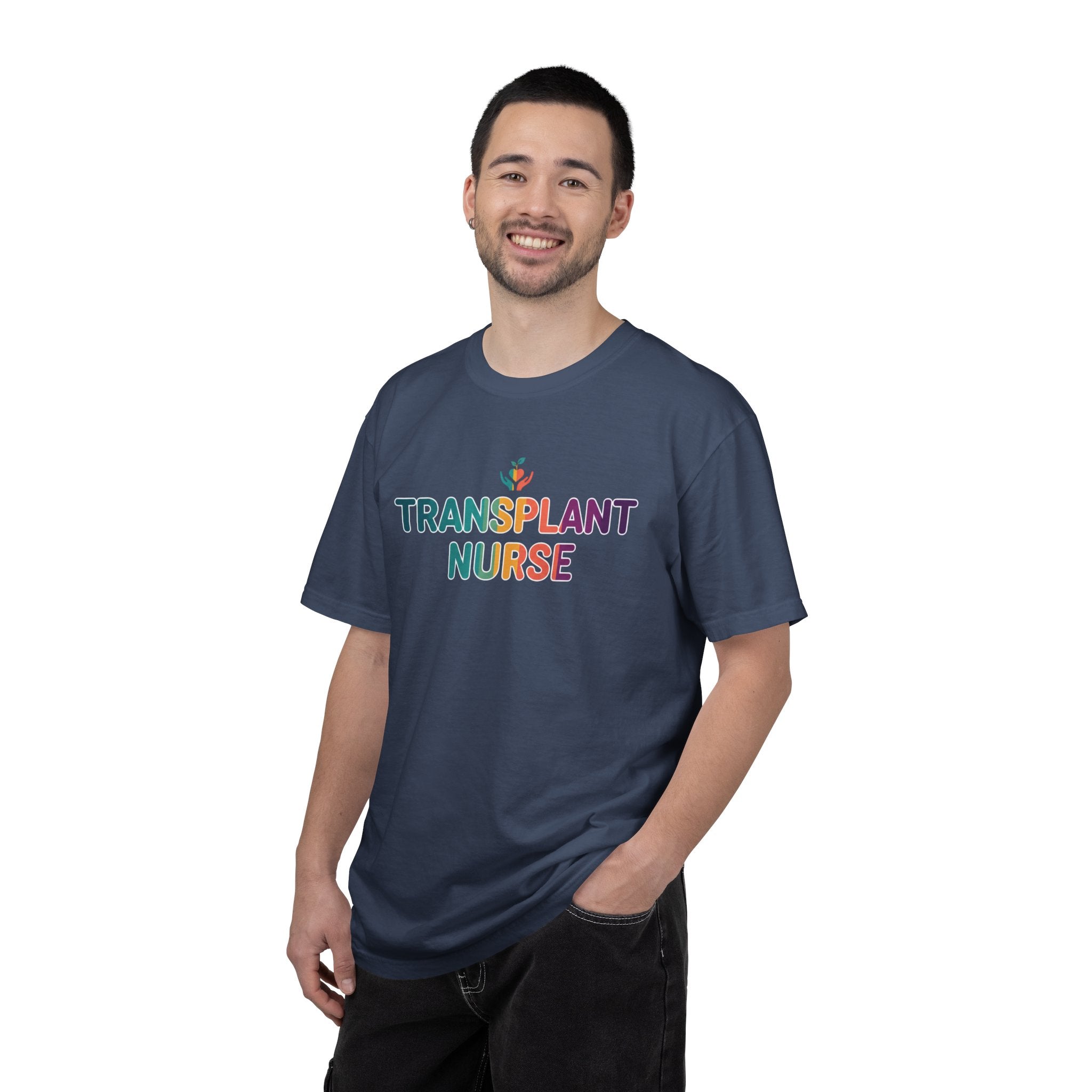 Transplant Nurse T-Shirt — Colorful Healthcare Pride Tee
