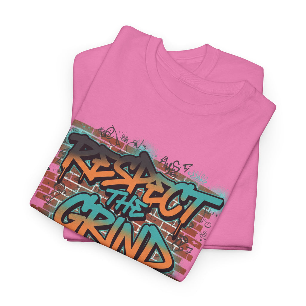 Respect the Grind Graffiti Tee — Urban Motivational Streetwear T‑Shirt