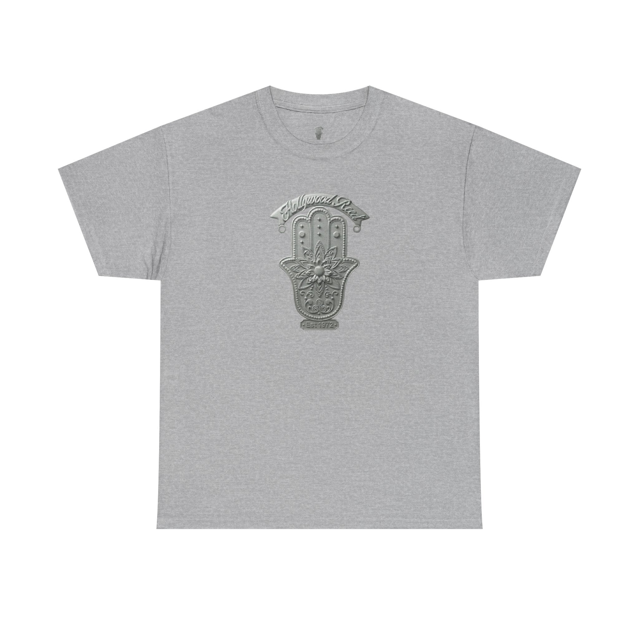 The Hollywood Reed Logo Hamsa Hand Tee — Protective Amulet Graphic T‑Shirt