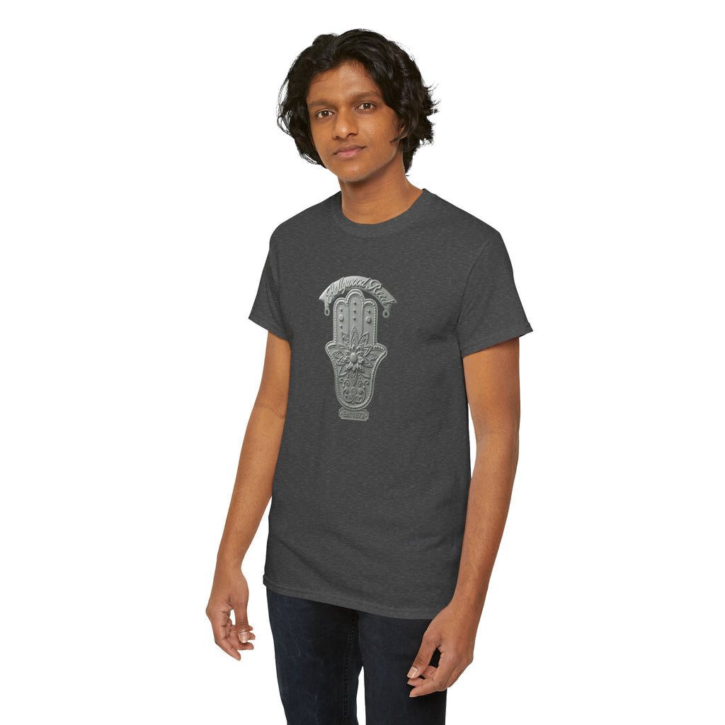 The Hollywood Reed Logo Hamsa Hand Tee — Protective Amulet Graphic T‑Shirt