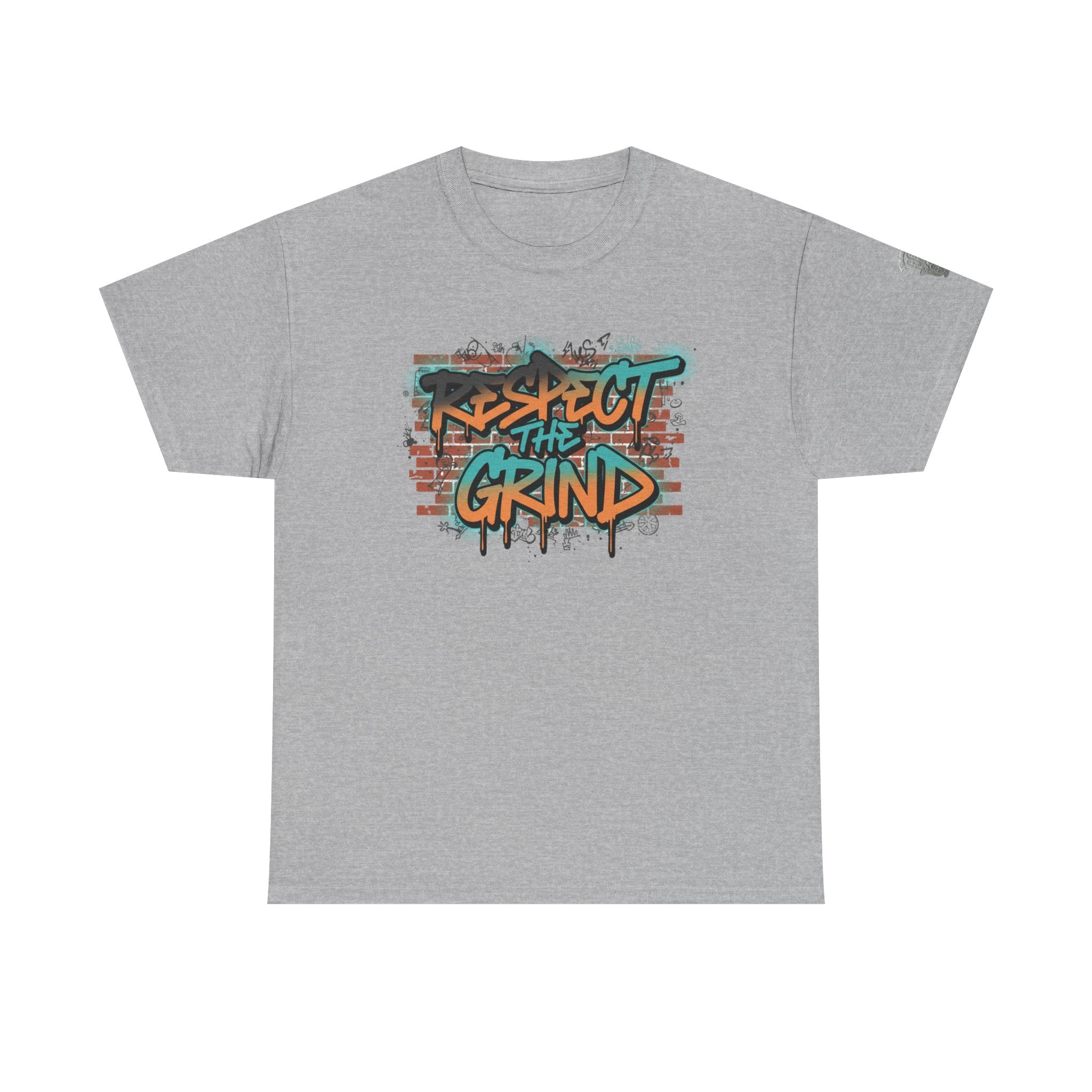 Respect the Grind Graffiti Tee — Urban Motivational Streetwear T‑Shirt