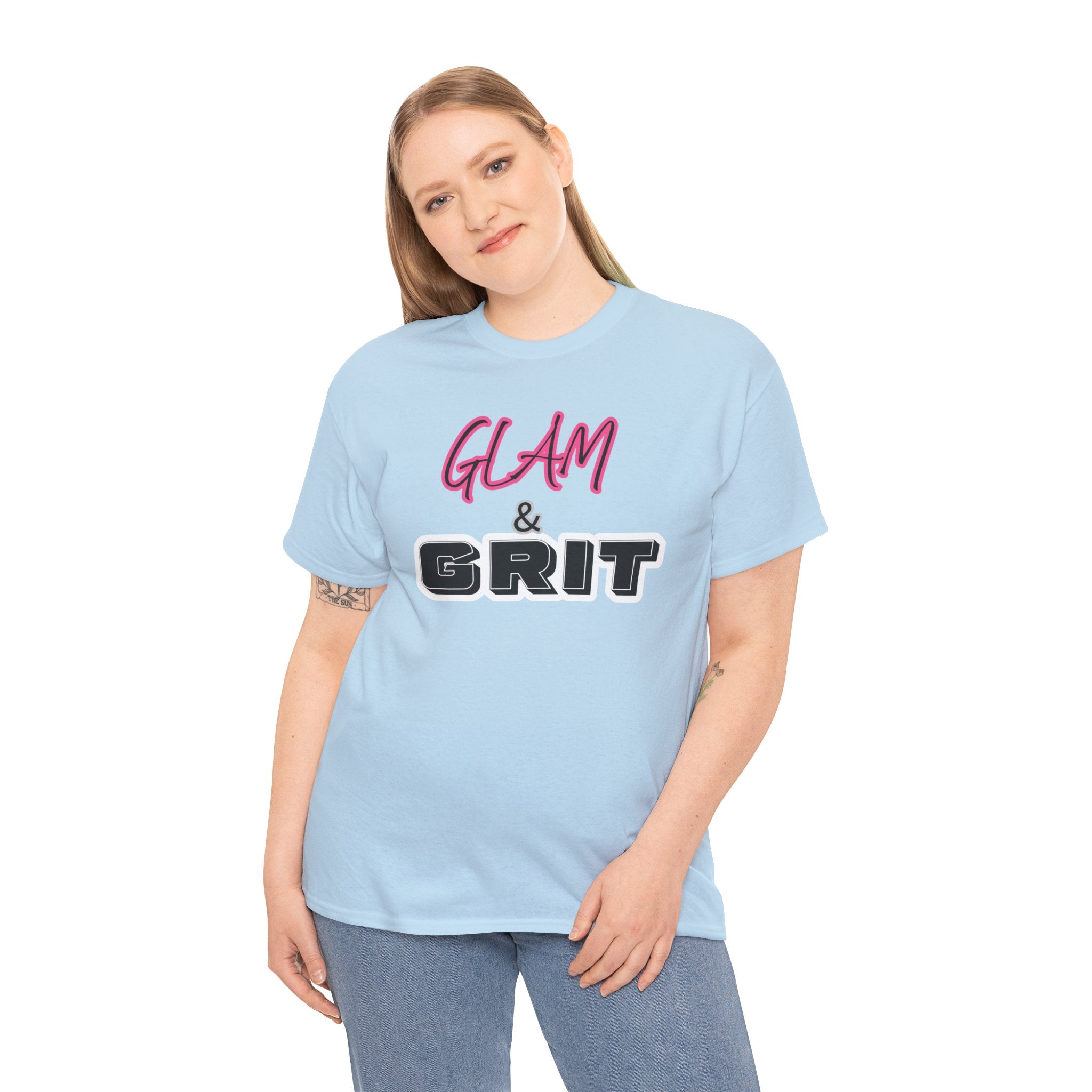 Glam & Grit Tee — Feminine Bold Graphic Shirt