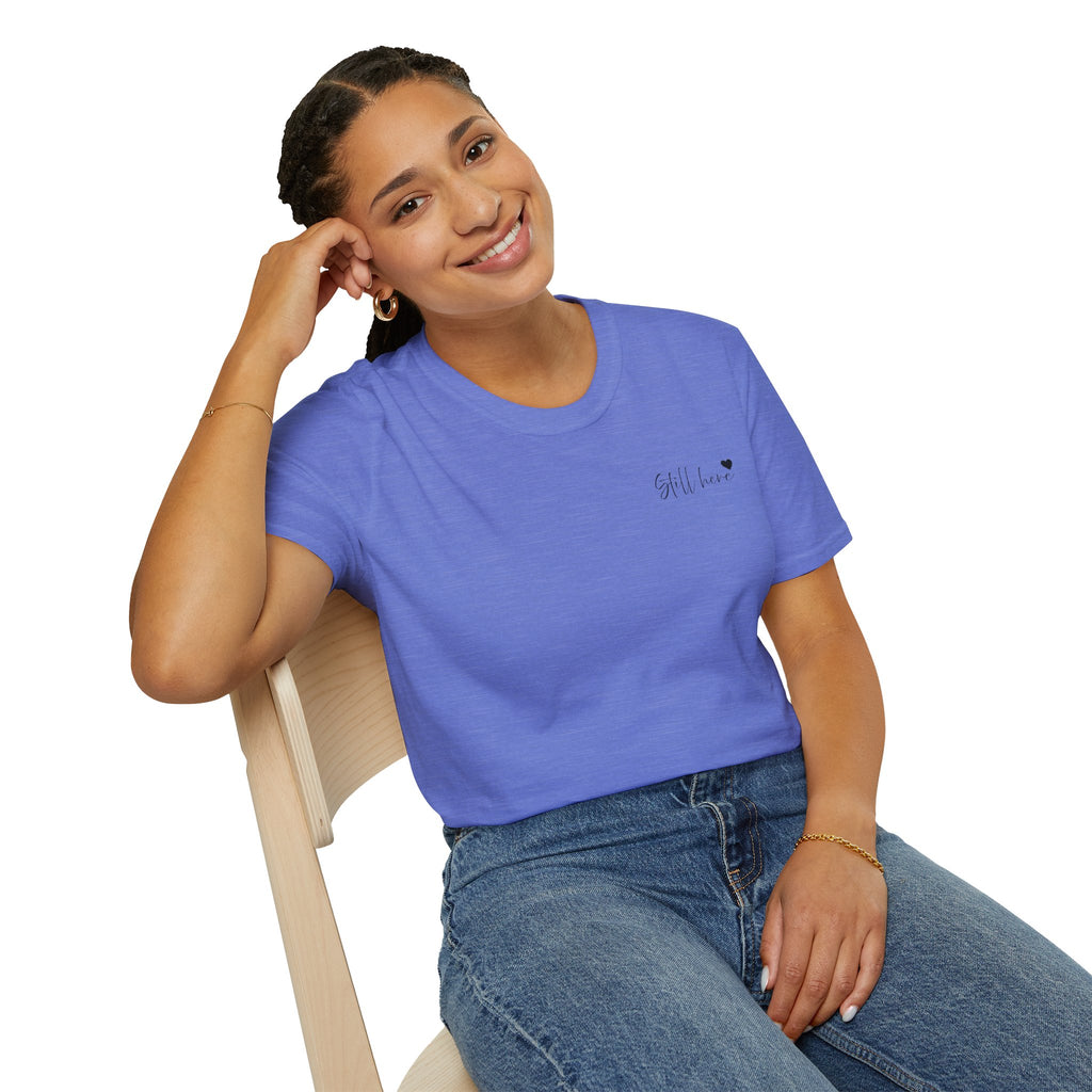 Still Here Tee - Inspiration Recovery T Shirt from Recovery Cartel
