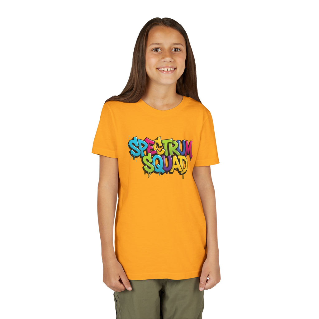 Youth Tee - "Spectrum Squad" Colorful Graffiti Kids T-Shirt