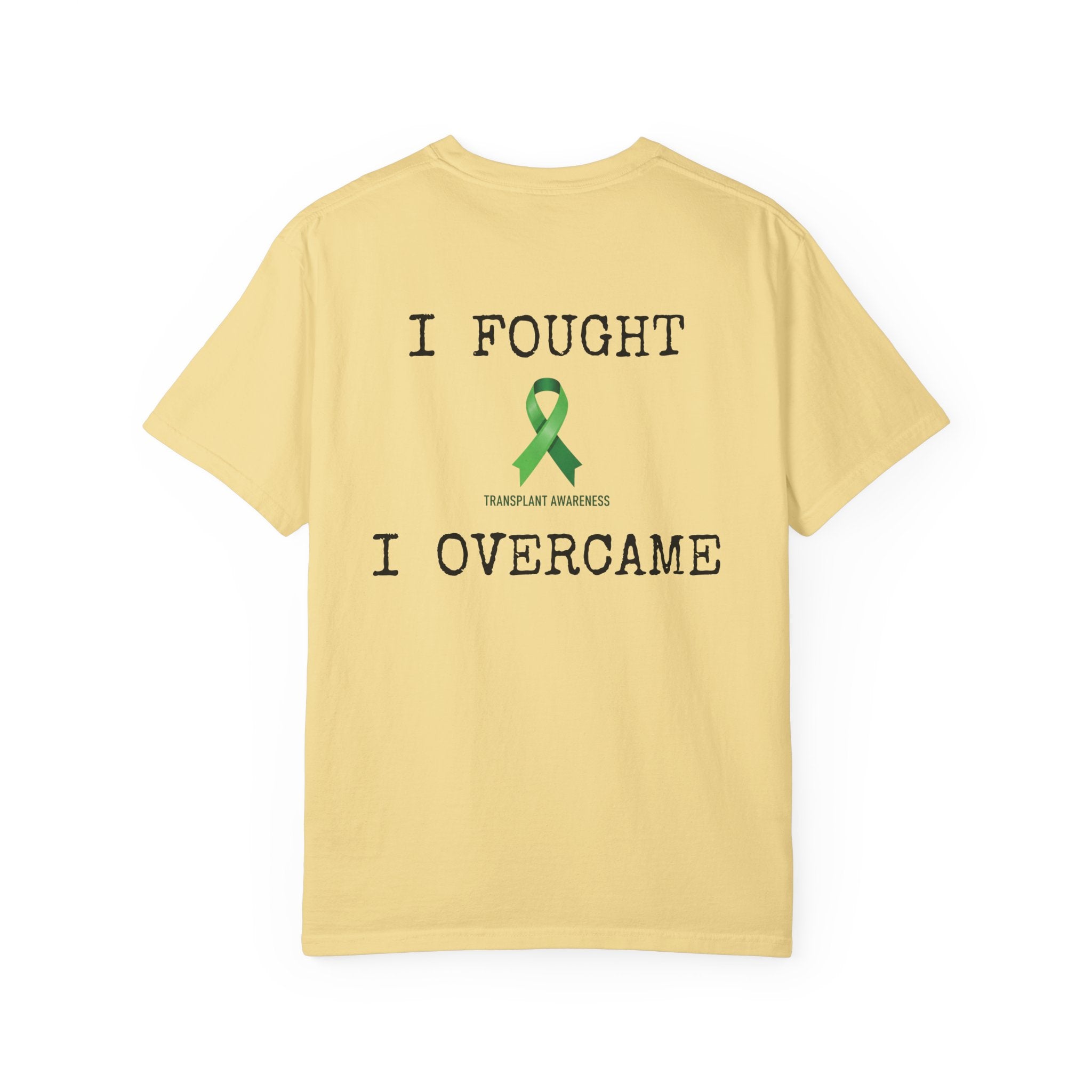 I Fought I Overcame T‑Shirt — Awareness Ribbon Tee