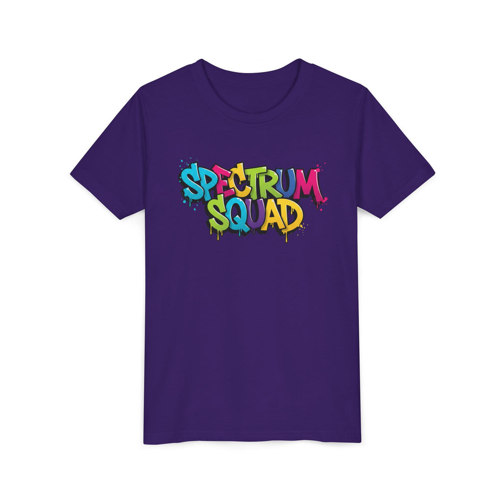 Youth Tee - "Spectrum Squad" Colorful Graffiti Kids T-Shirt