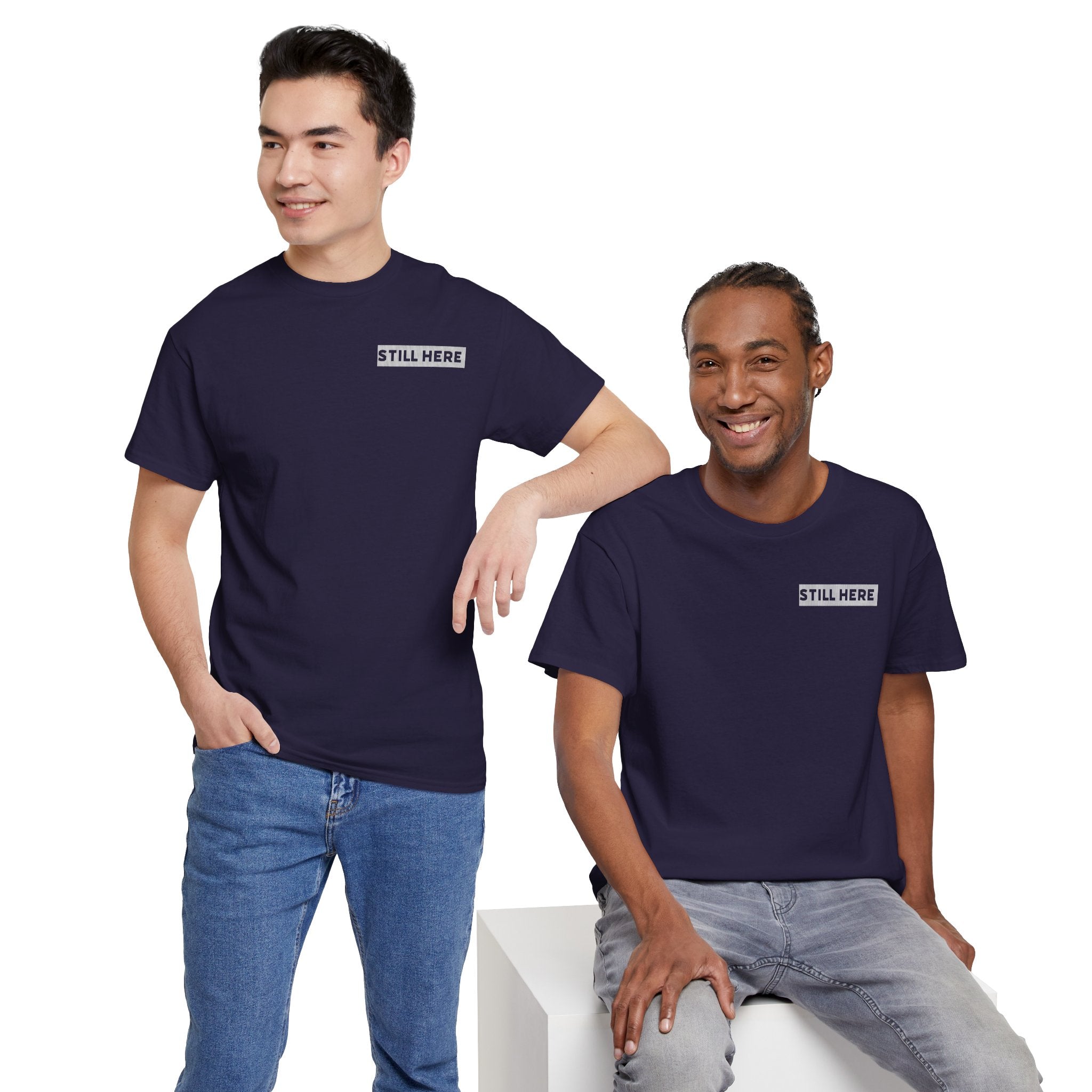 Still Here Tee- Motivational Tshirt by Recovery Cartel