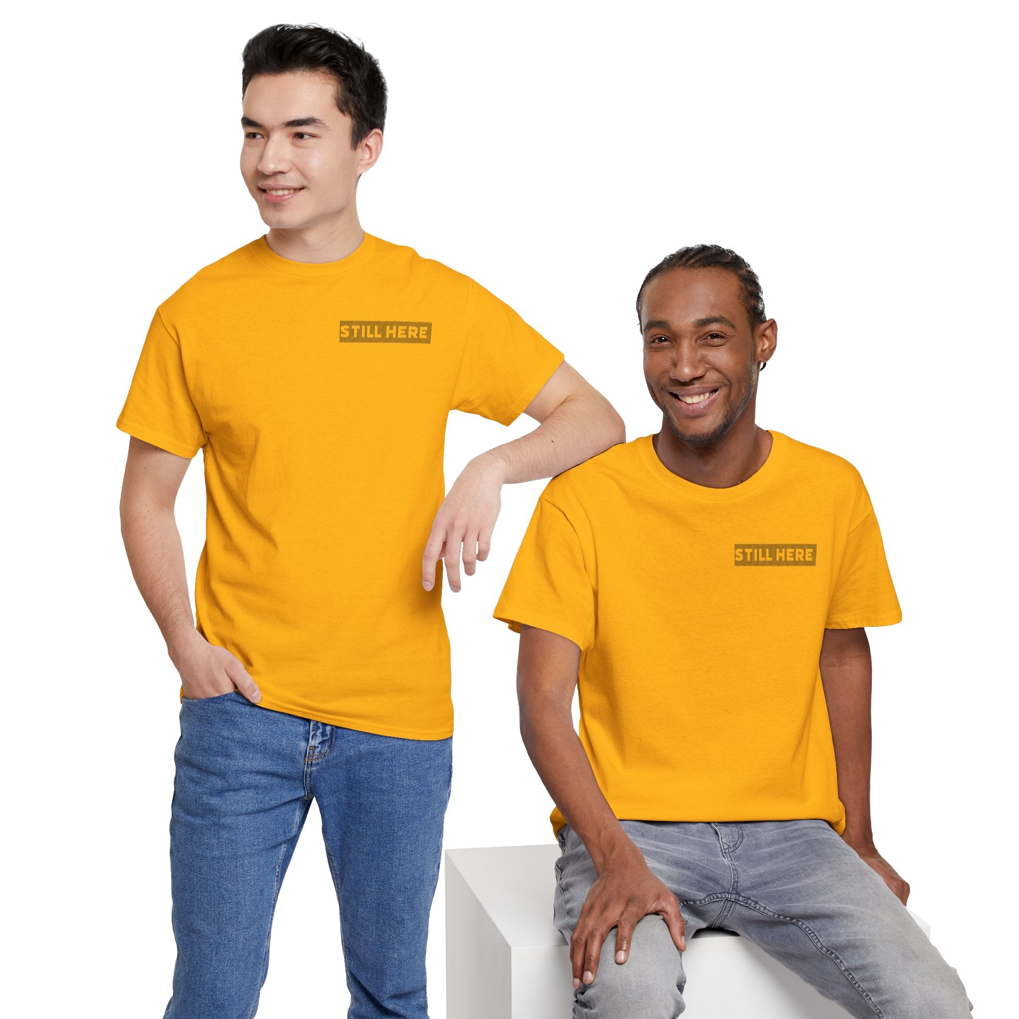 Still Here Tee- Motivational Tshirt by Recovery Cartel