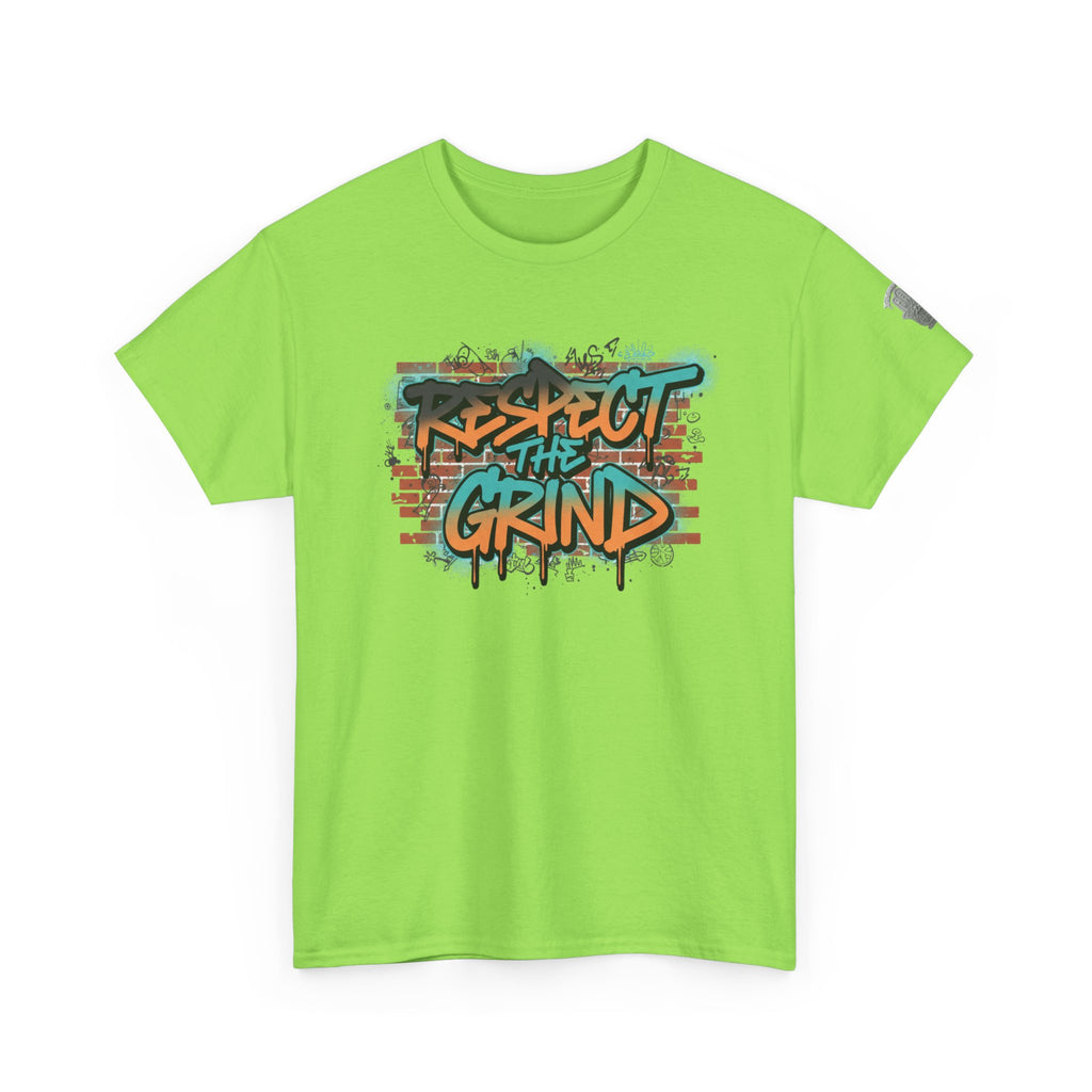 Respect the Grind Graffiti Tee — Urban Motivational Streetwear T‑Shirt