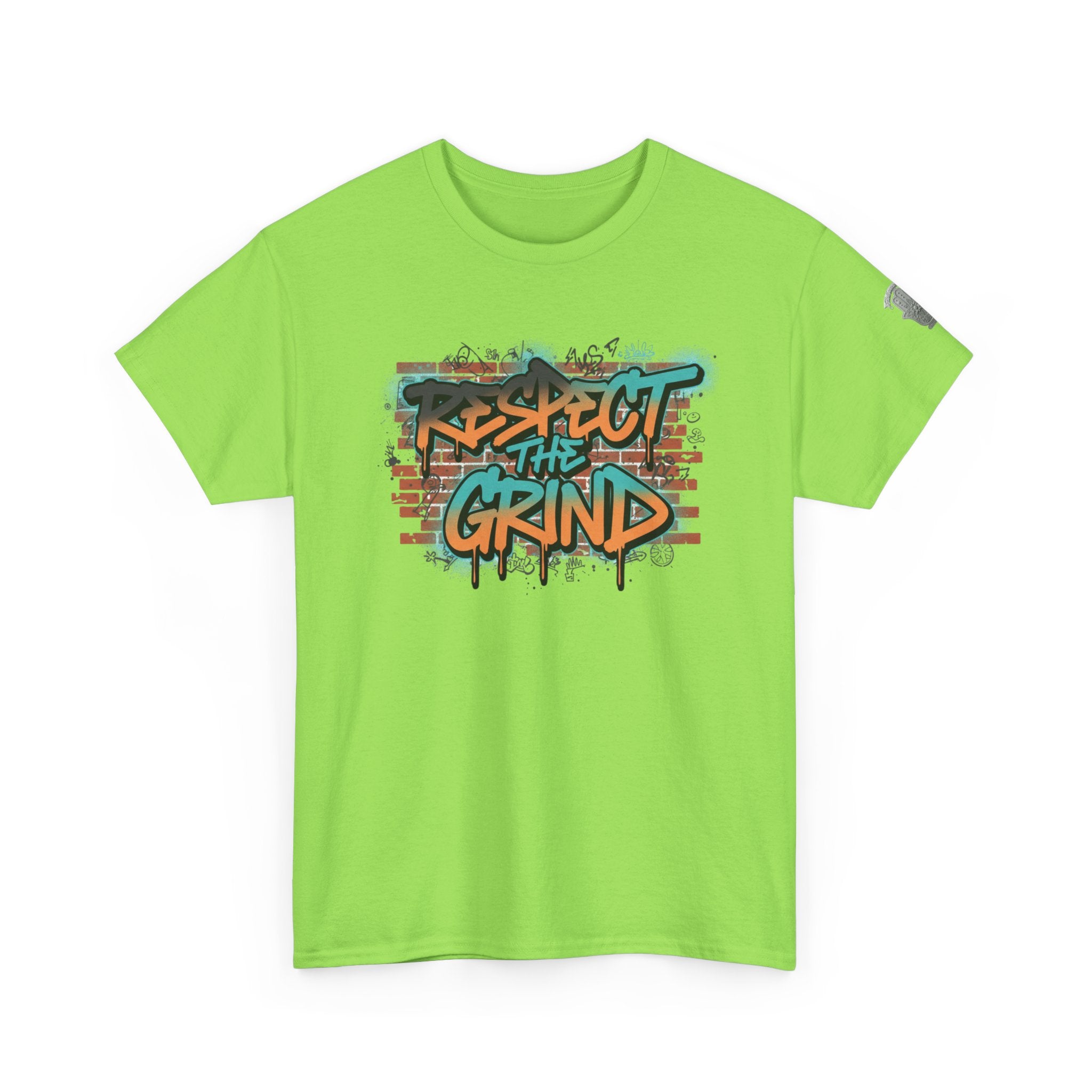 Respect the Grind Graffiti Tee — Urban Motivational Streetwear T‑Shirt