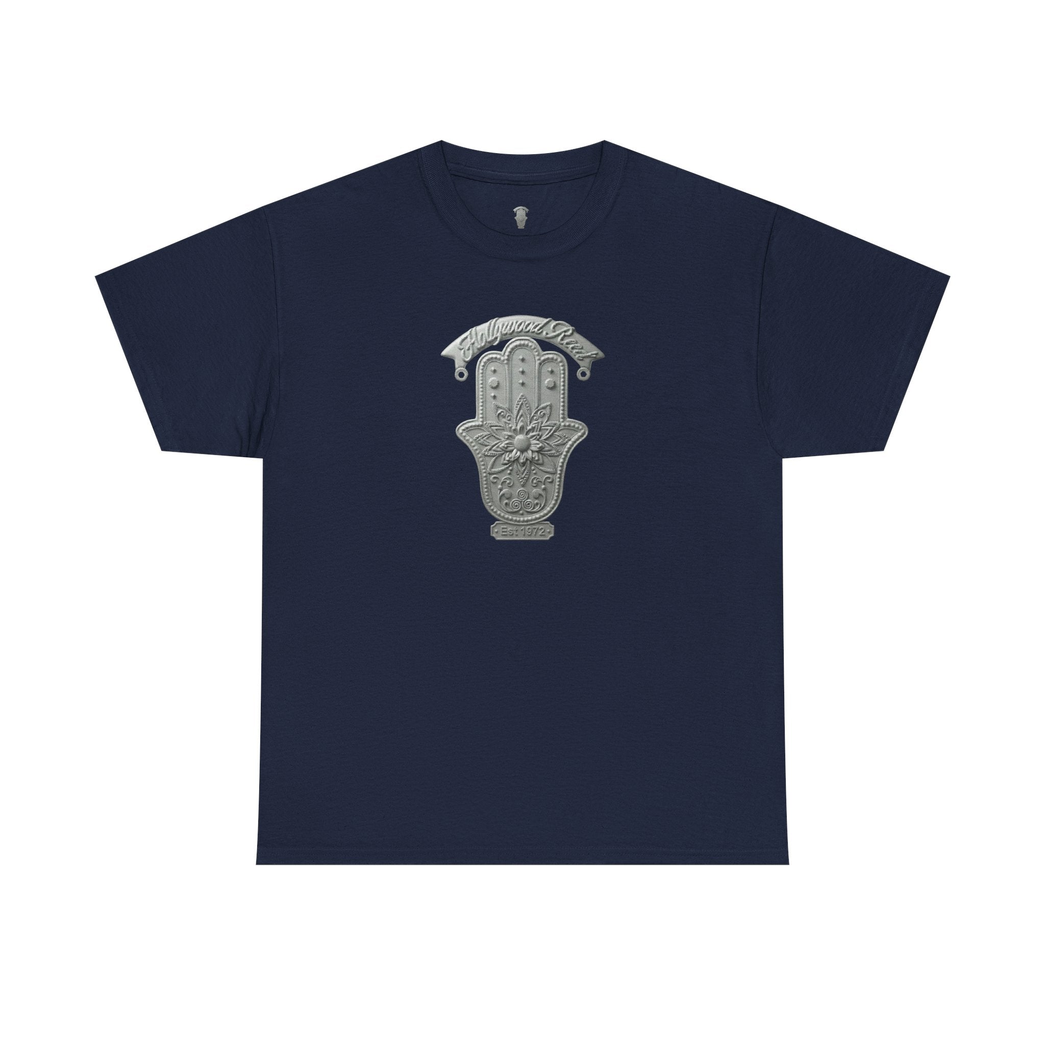 The Hollywood Reed Logo Hamsa Hand Tee — Protective Amulet Graphic T‑Shirt