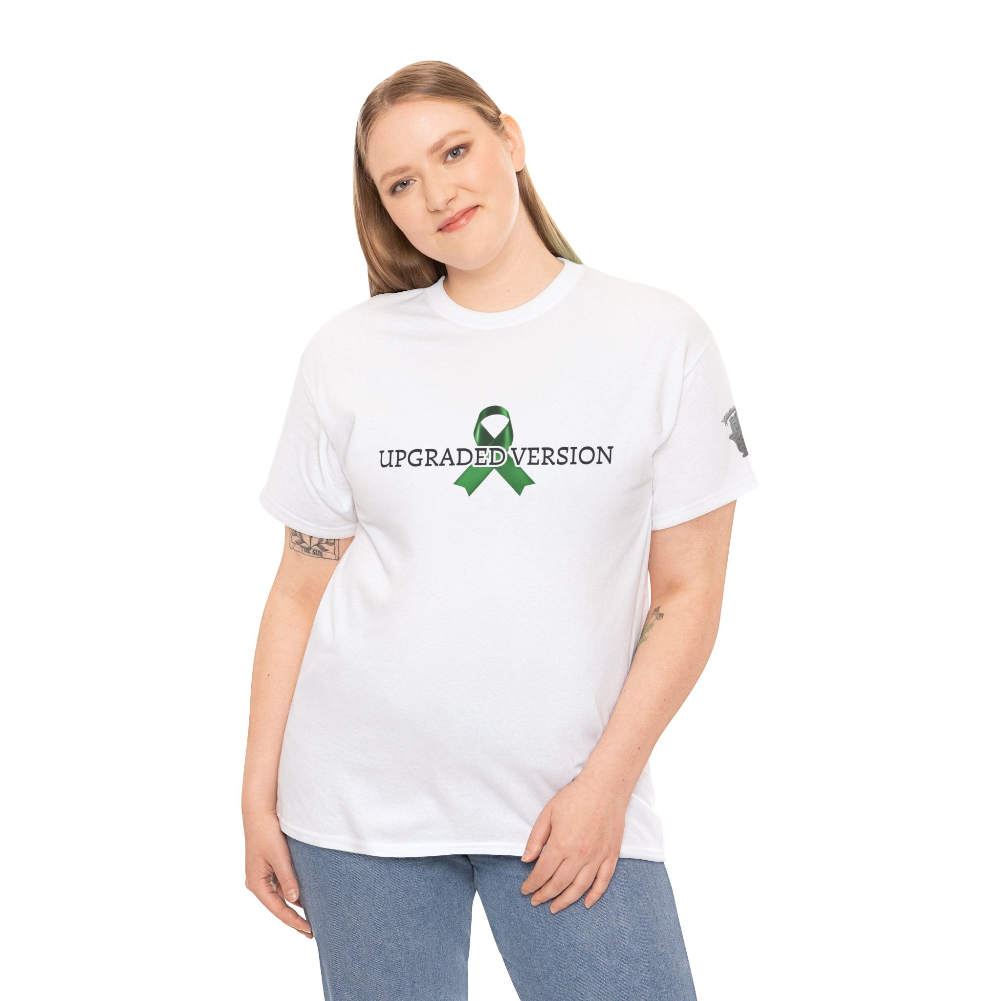 "Upgraded Version / Heart 2.0" Green Ribbon Recovery Tee