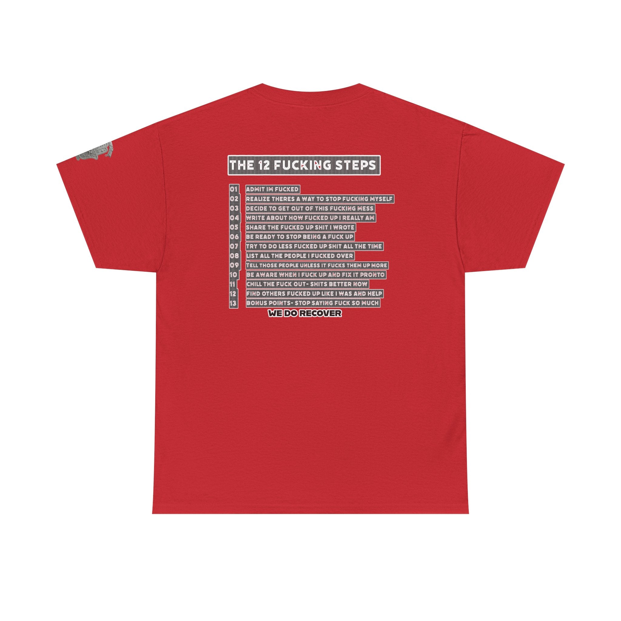 "Clean AF" 12 Steps Recovery Tee (The 12 Fucking Steps)
