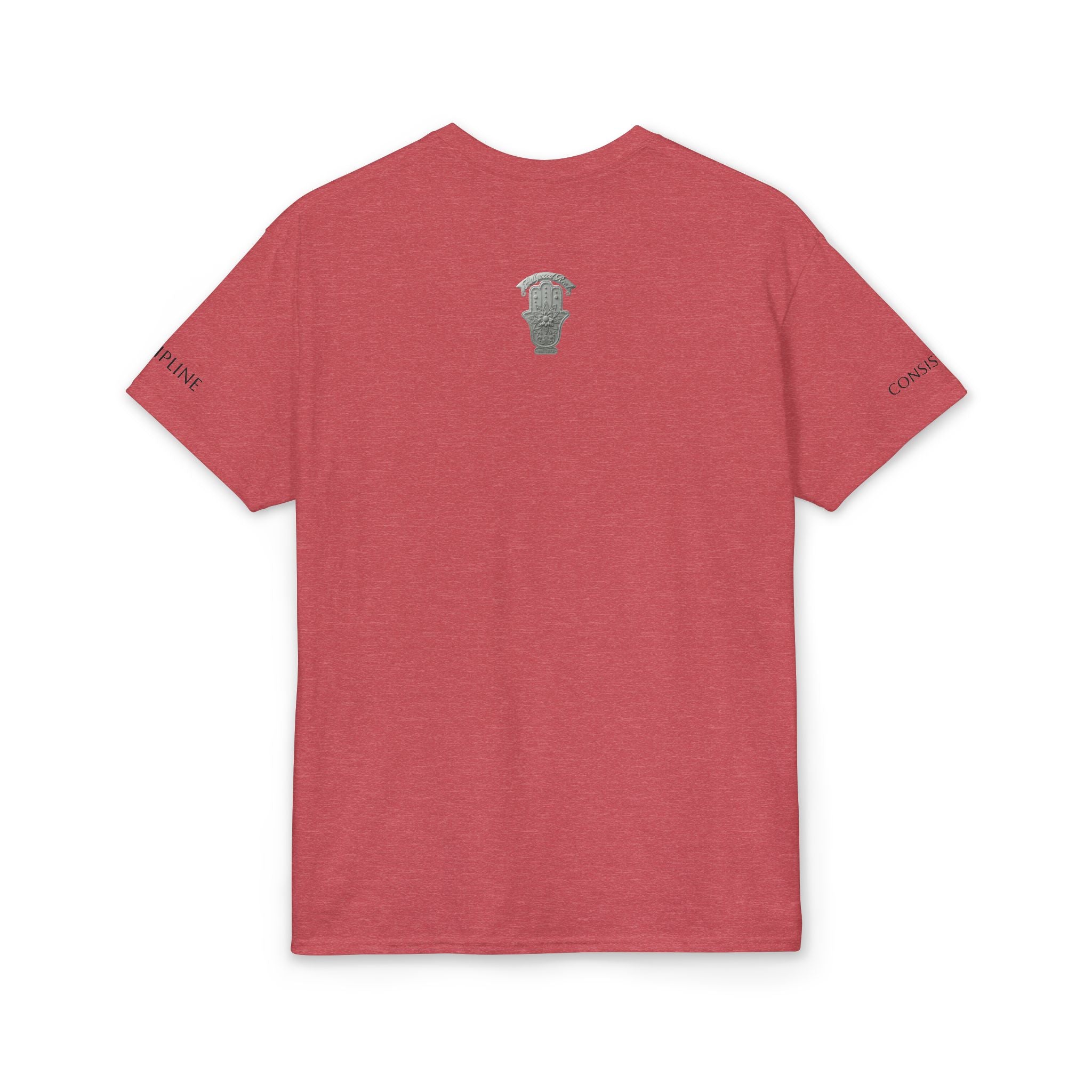 LOCK THE FUCK IN Graphic T‑Shirt — Bold Pink Logo Circle Design
