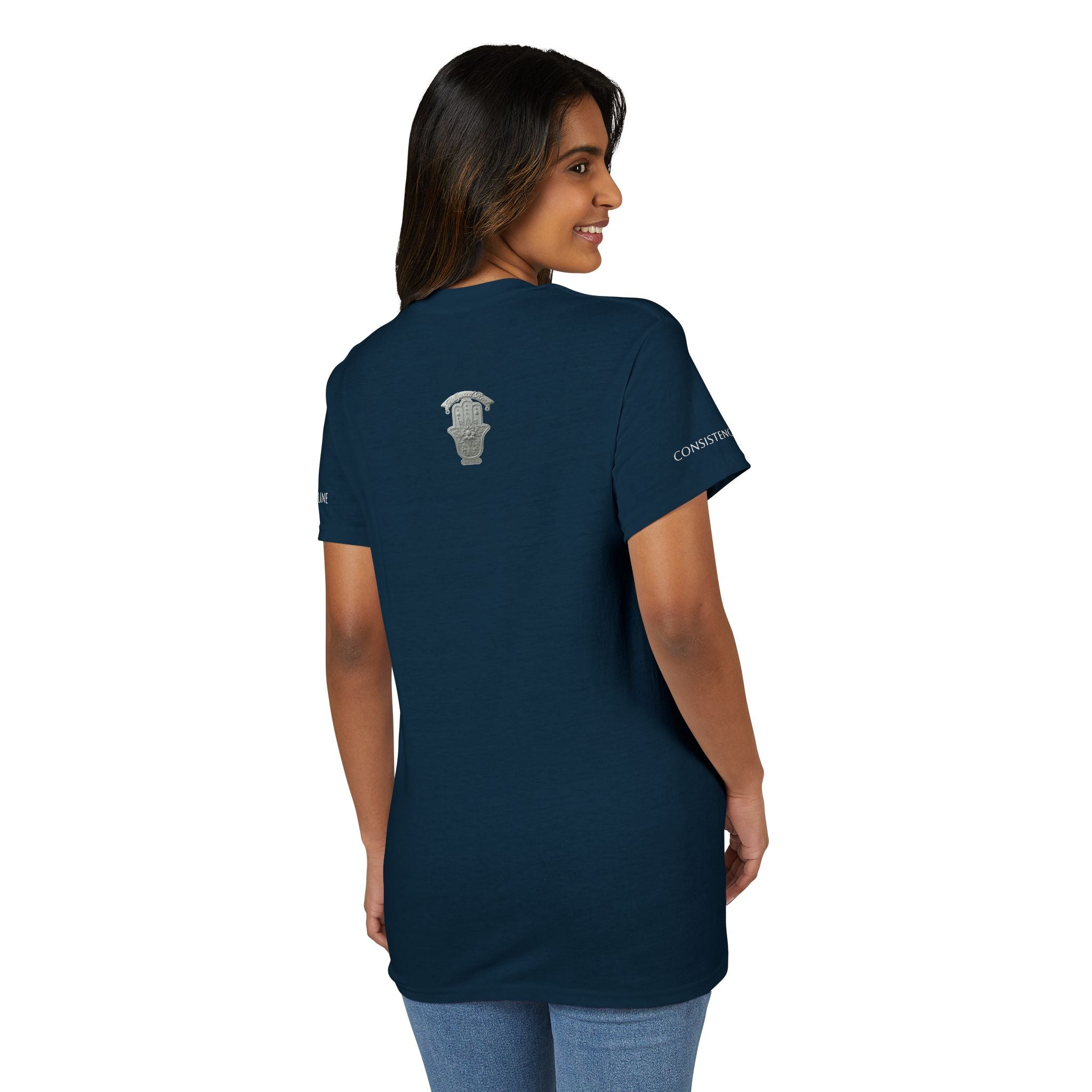 LOCK THE FUCK IN Graphic T‑Shirt — Bold Pink Logo Circle Design