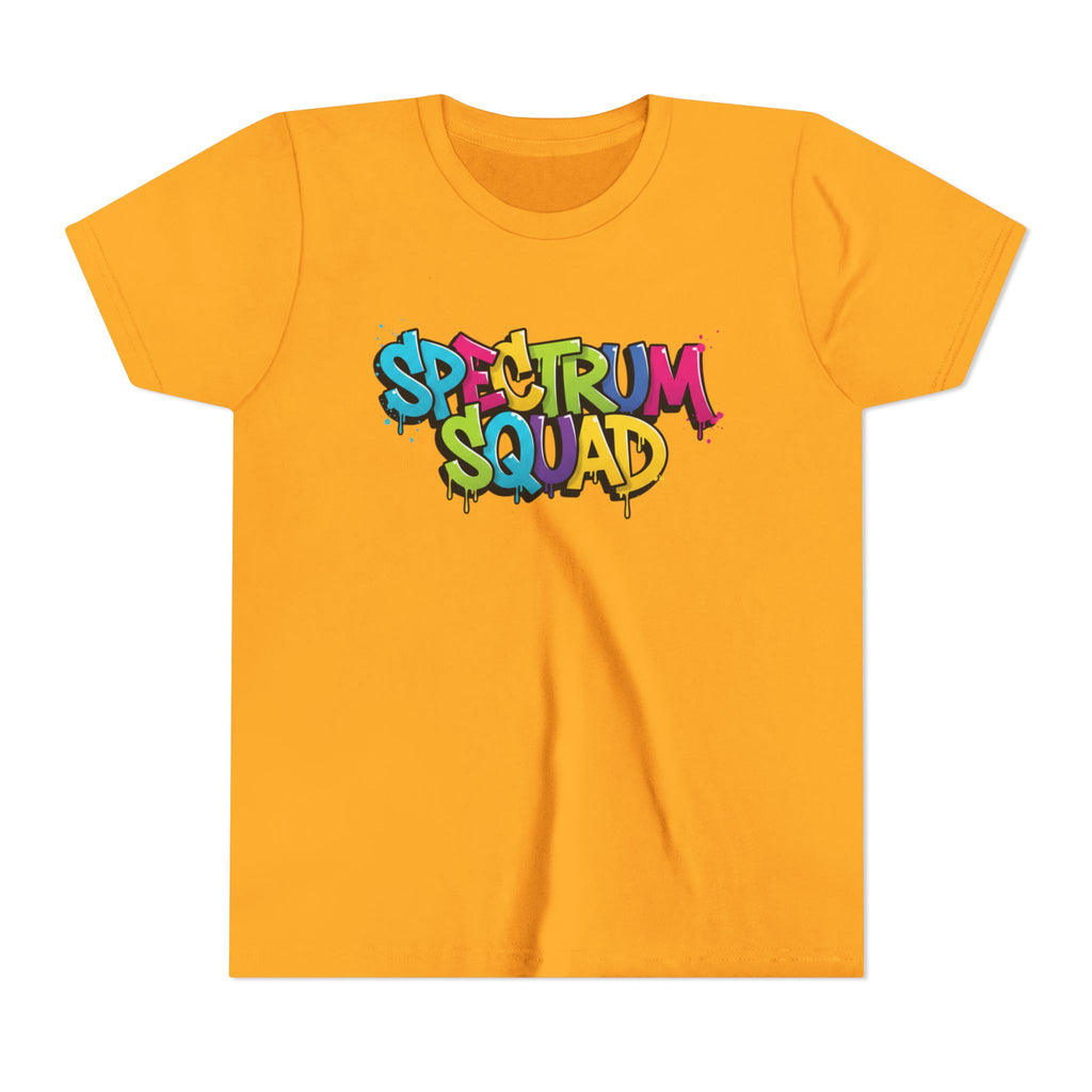 Youth Tee - "Spectrum Squad" Colorful Graffiti Kids T-Shirt