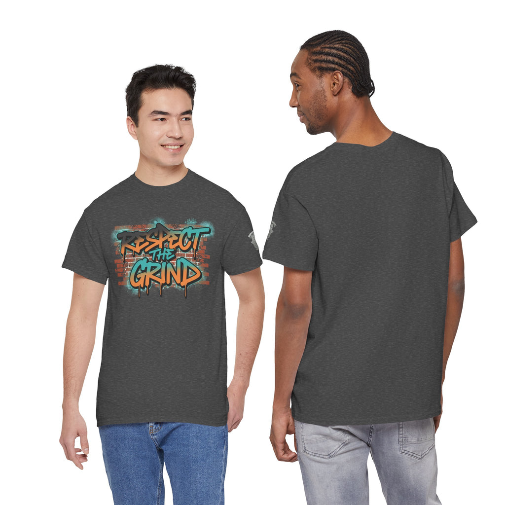Respect the Grind Graffiti Tee — Urban Motivational Streetwear T‑Shirt