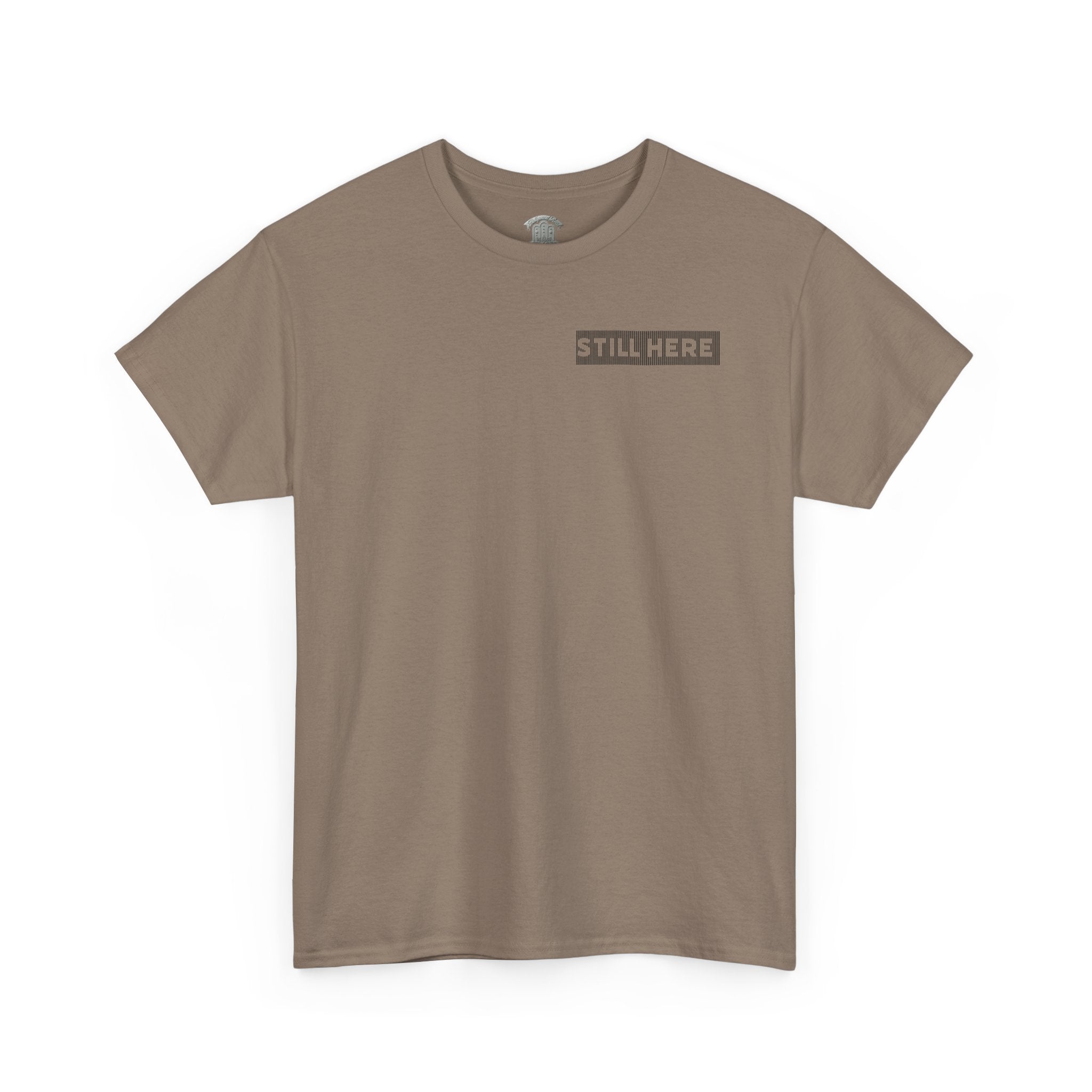 Still Here Tee- Motivational Tshirt by Recovery Cartel