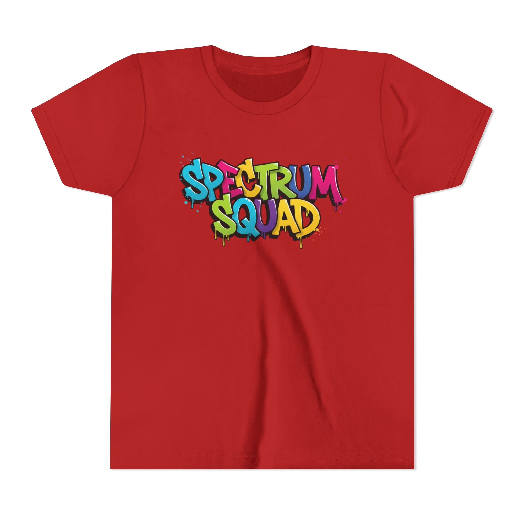 Youth Tee - "Spectrum Squad" Colorful Graffiti Kids T-Shirt