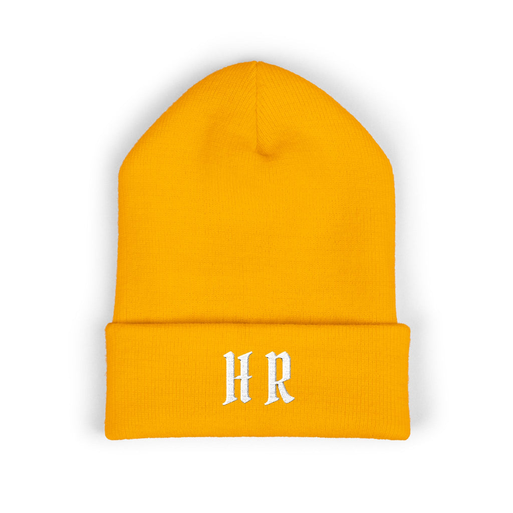 Hollywood Reed "HR" Beenie Embroidered Monogram HR Winter Hat