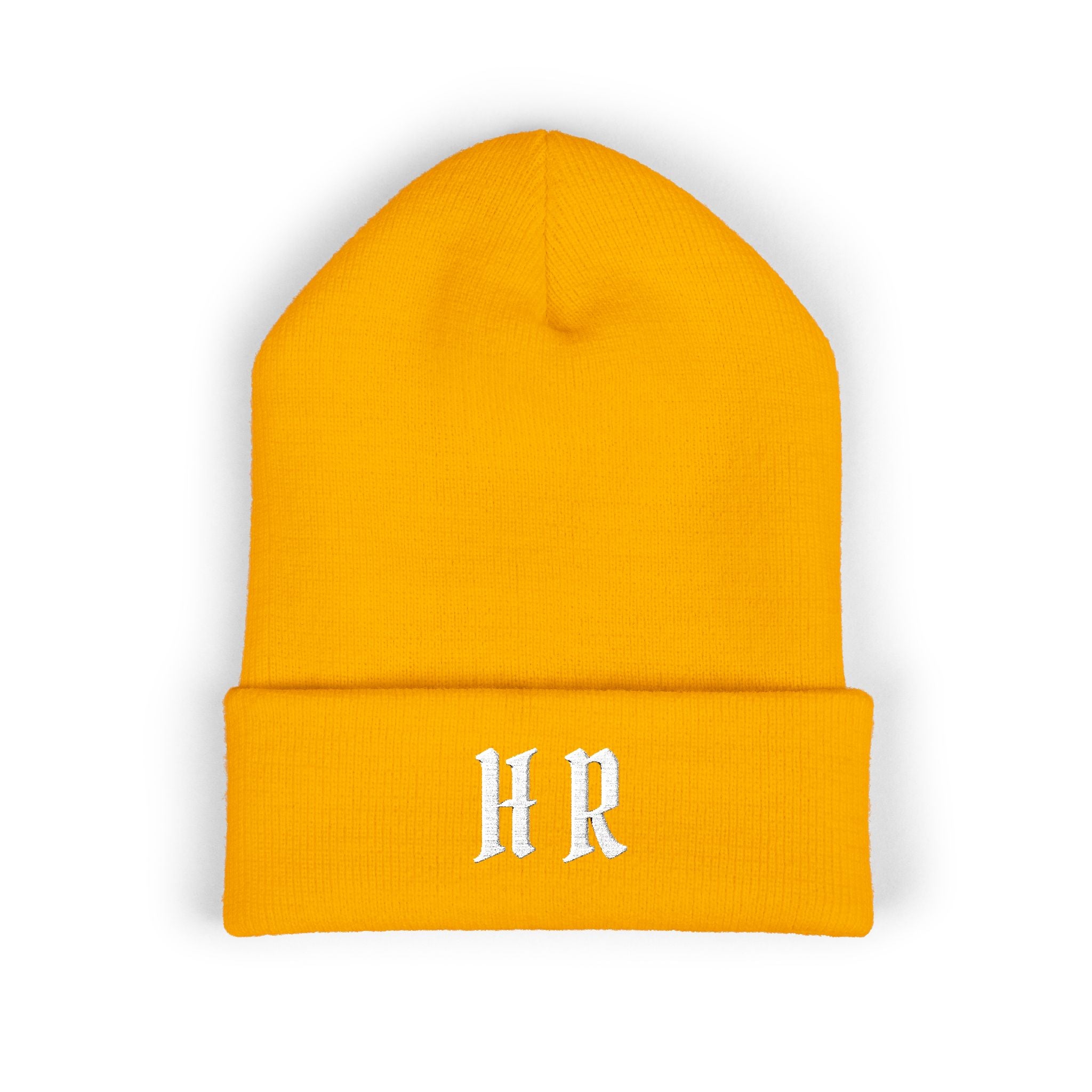 Hollywood Reed "HR" Beenie Embroidered Monogram HR Winter Hat