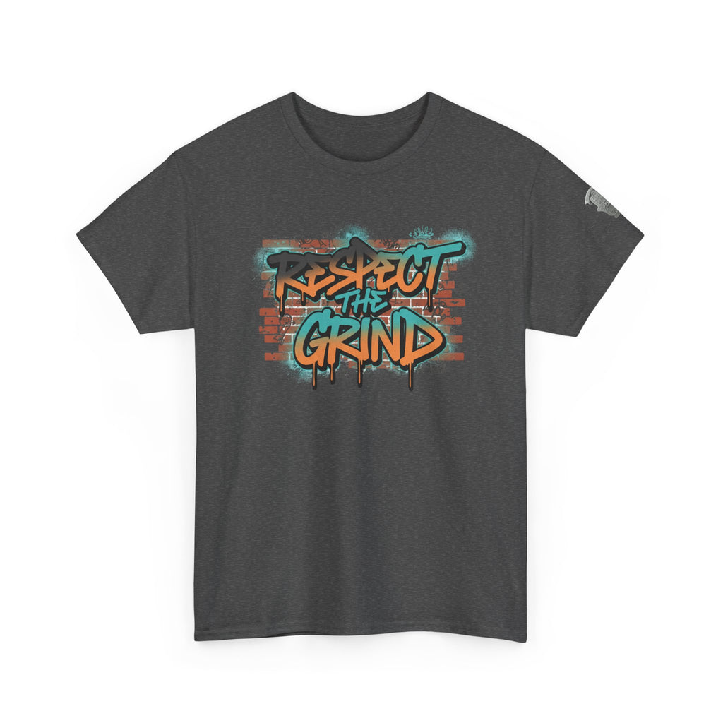 Respect the Grind Graffiti Tee — Urban Motivational Streetwear T‑Shirt