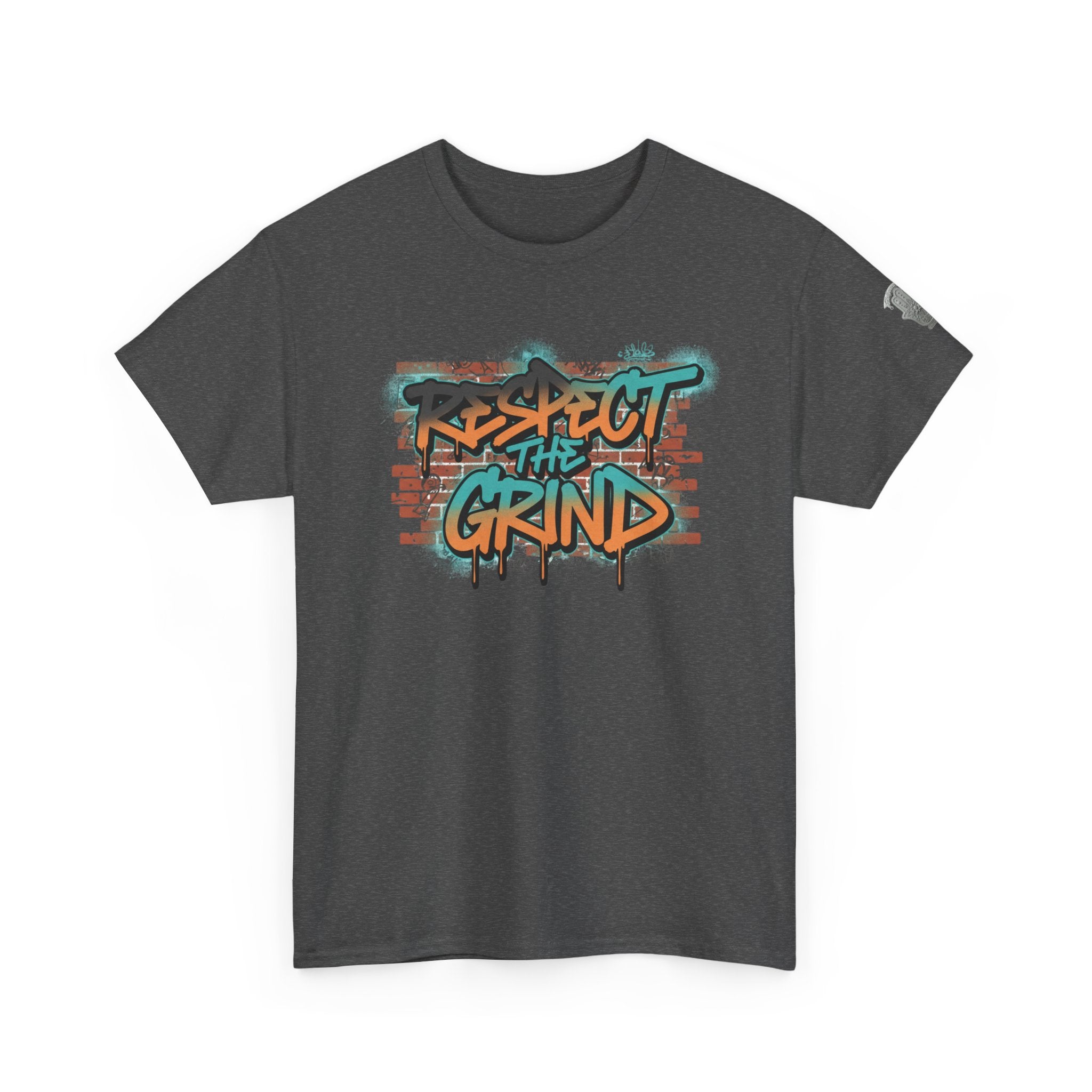 Respect the Grind Graffiti Tee — Urban Motivational Streetwear T‑Shirt