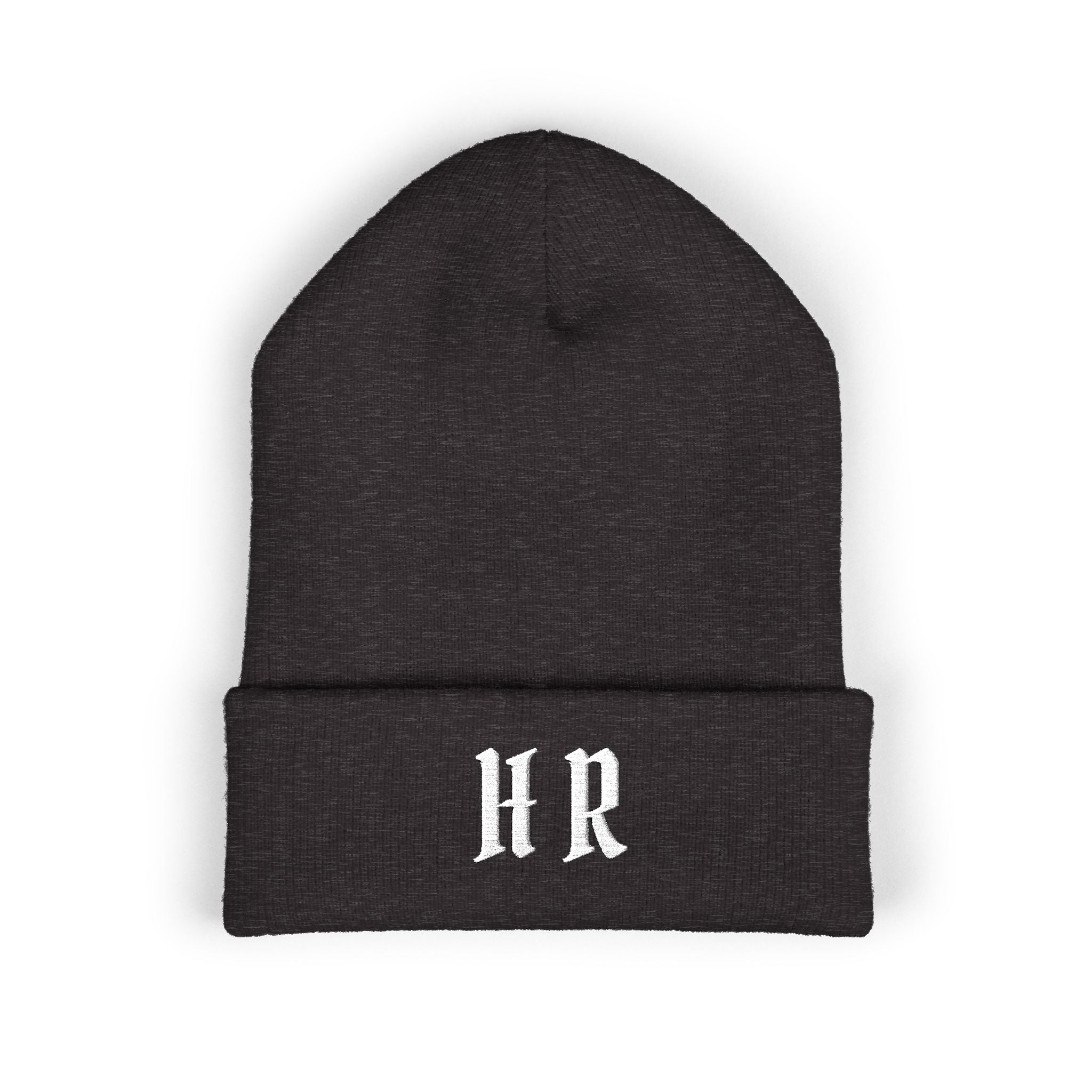 Hollywood Reed "HR" Beenie Embroidered Monogram HR Winter Hat