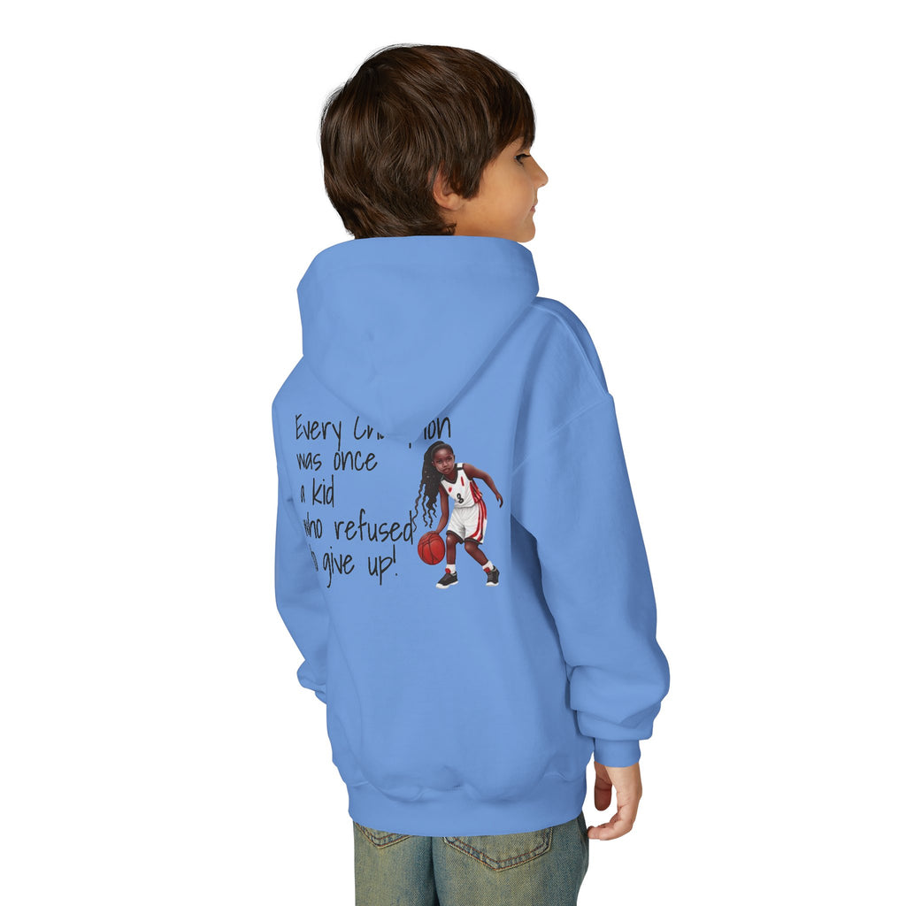“Every Champion Was Once a Kid Who Refused to Give Up” Motivational Kids Hoodie