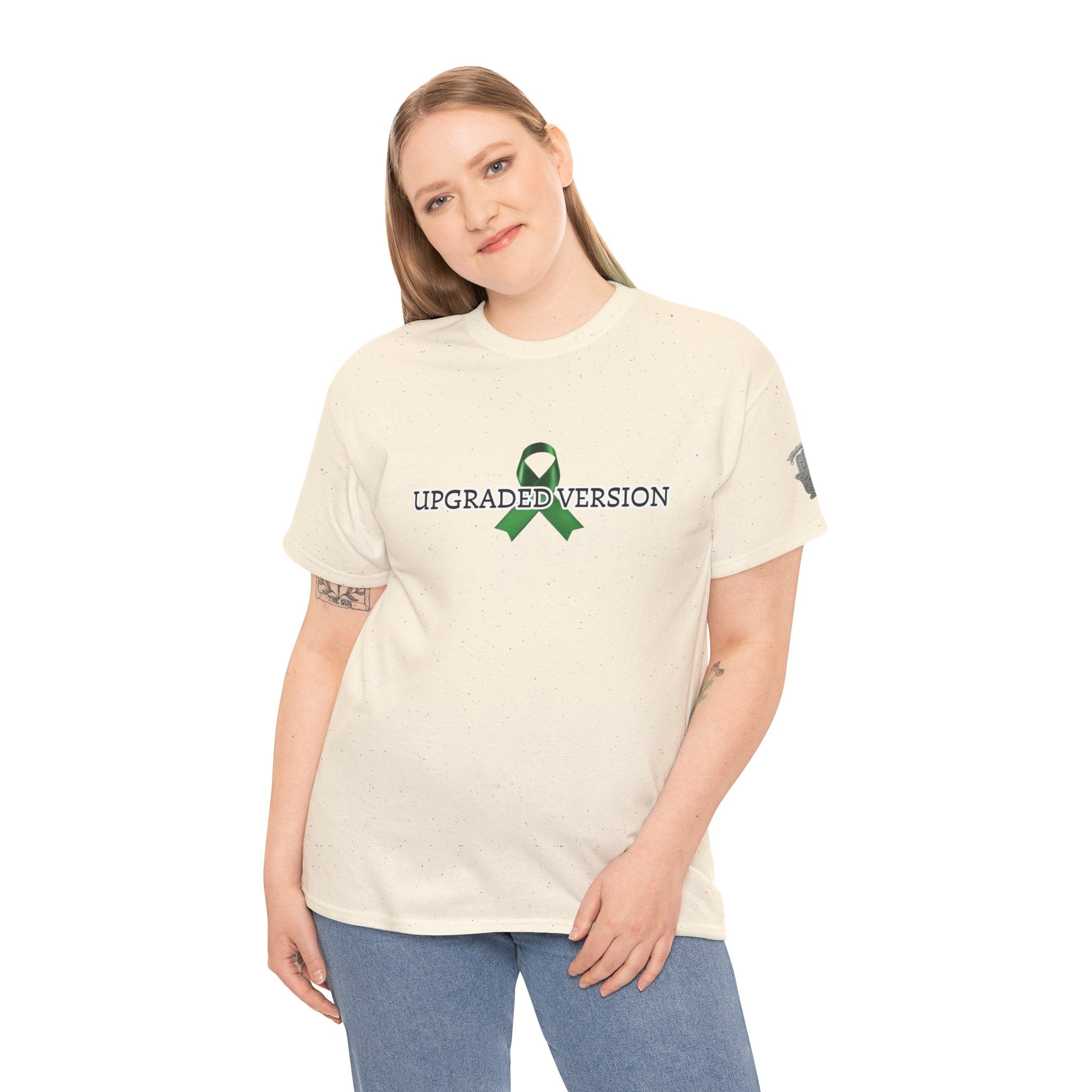 "Upgraded Version / Heart 2.0" Green Ribbon Recovery Tee