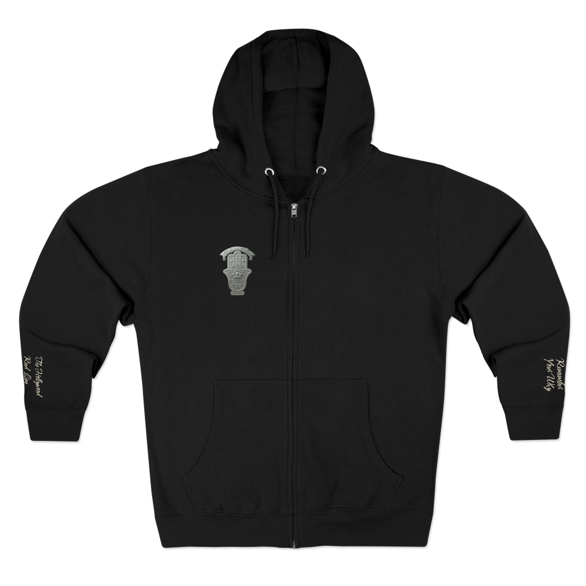 Renewed Ambition Zip Hoodie — Inspirational Script Back Design